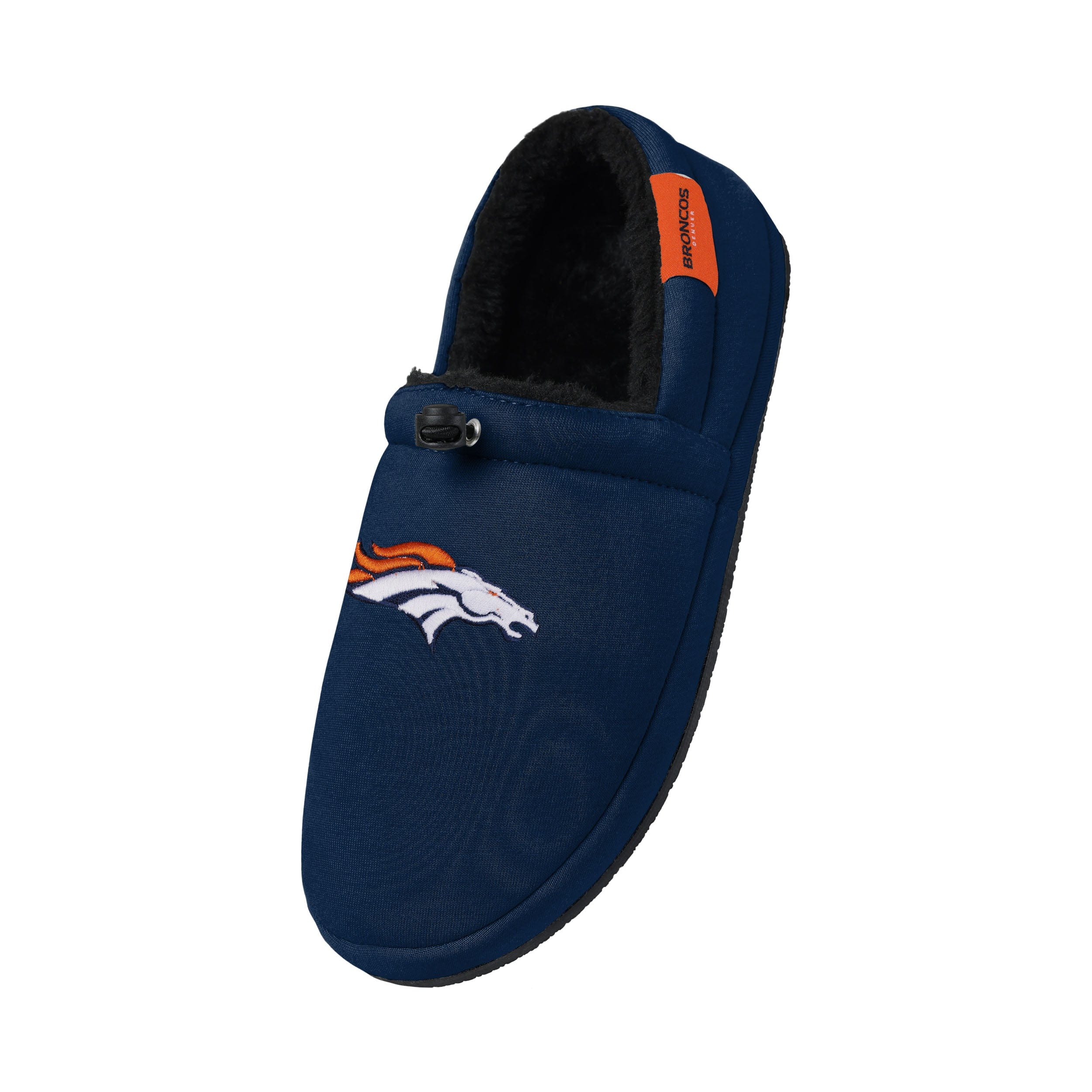 Denver Broncos NFL Mens Big Logo Athletic Moccasin Slippers - Image 3