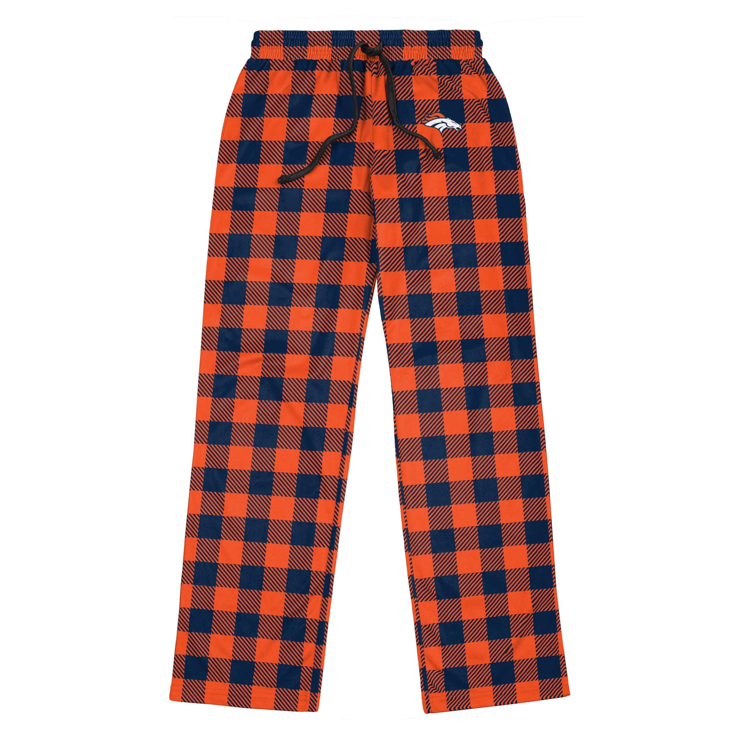 Denver Broncos NFL Mens Buffalo Check Lounge Pants - Image 4