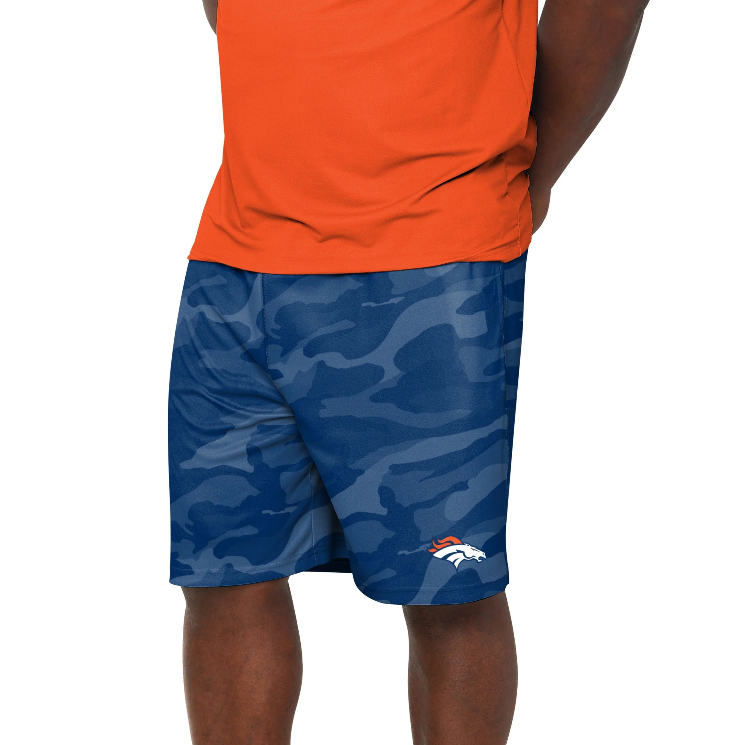 Denver Broncos NFL Mens Cool Camo Training Shorts - Image 2