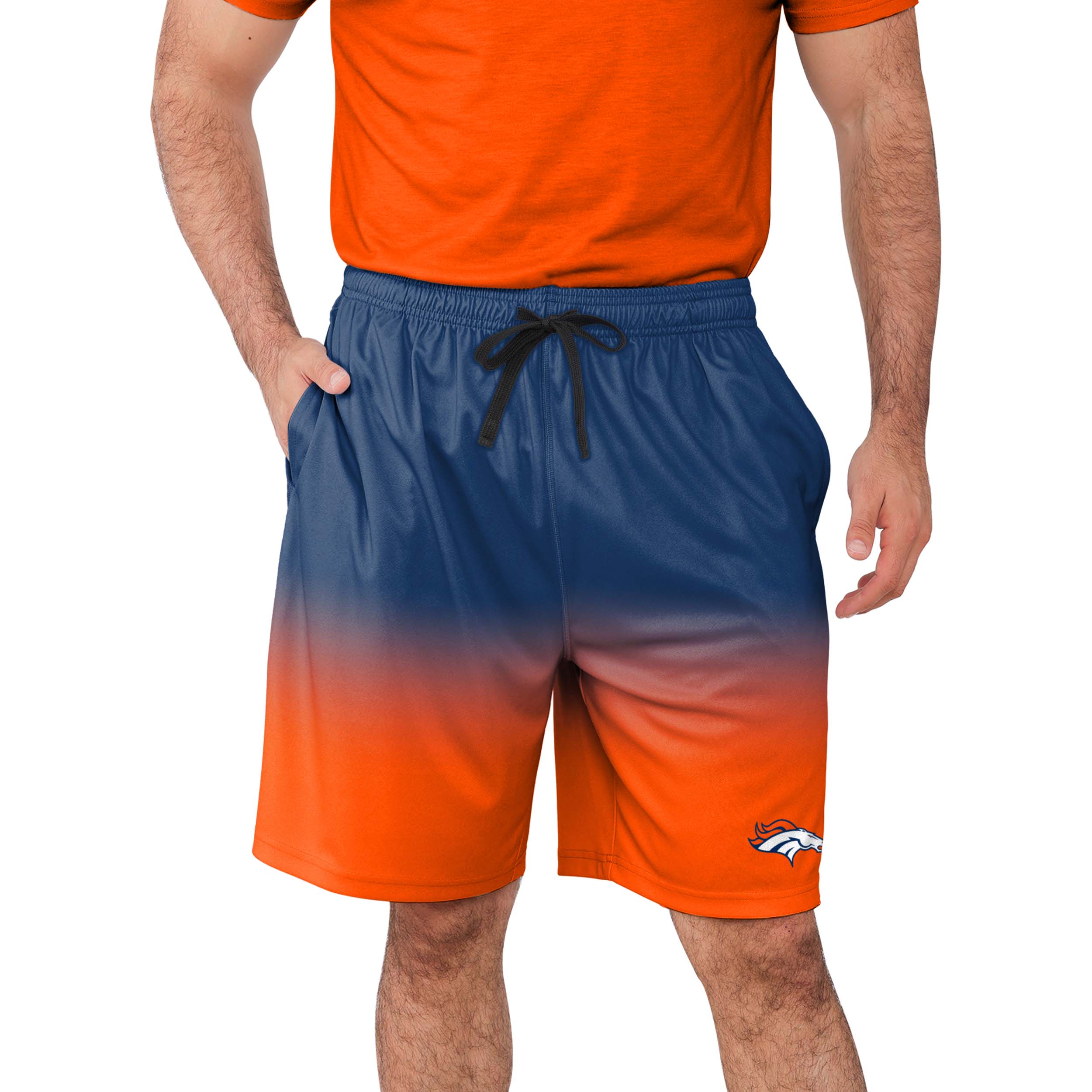 Denver Broncos NFL Mens Game Ready Gradient Training Shorts - Image 2
