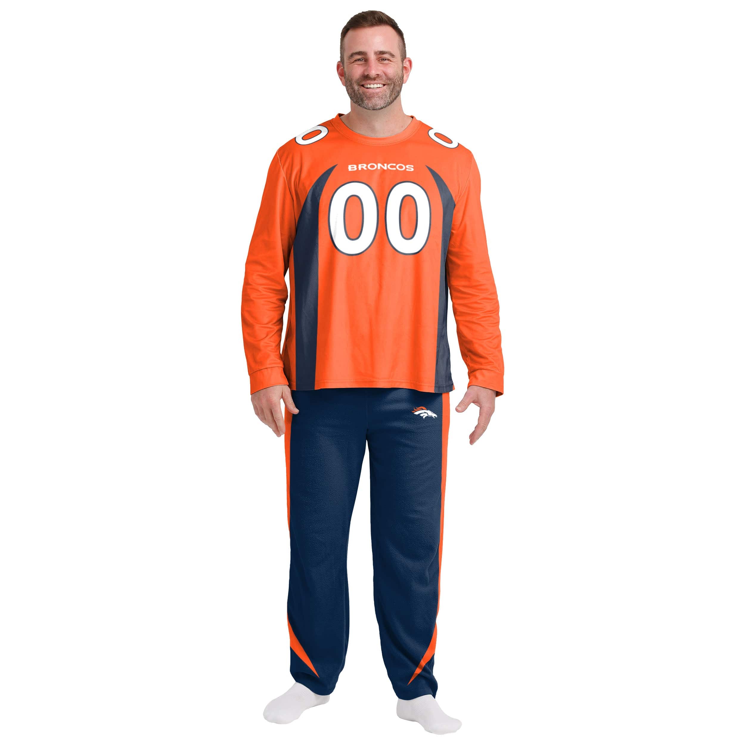 Denver Broncos NFL Mens Gameday Ready Lounge Shirt - Image 3