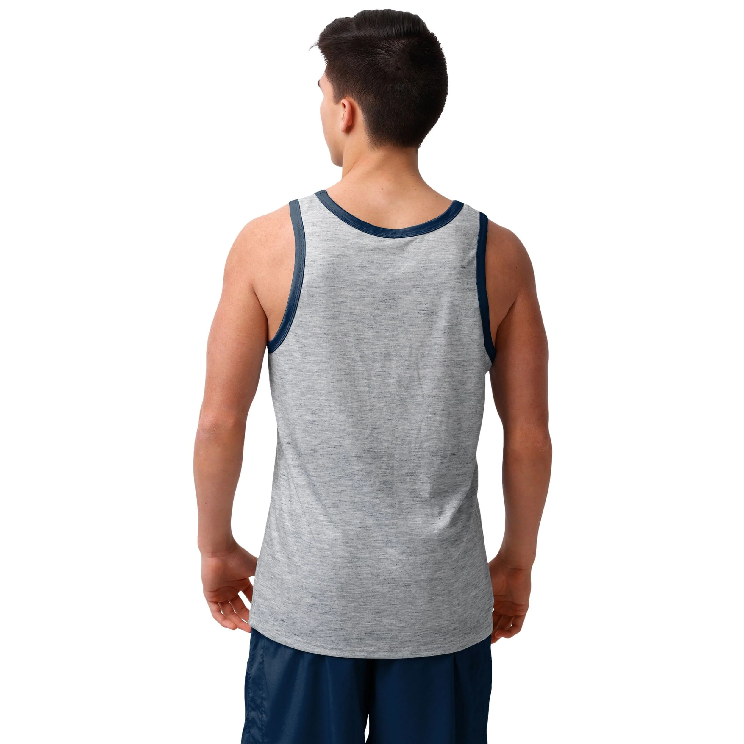 Denver Broncos NFL Mens Gray Wordmark Sleeveless Top - Image 2