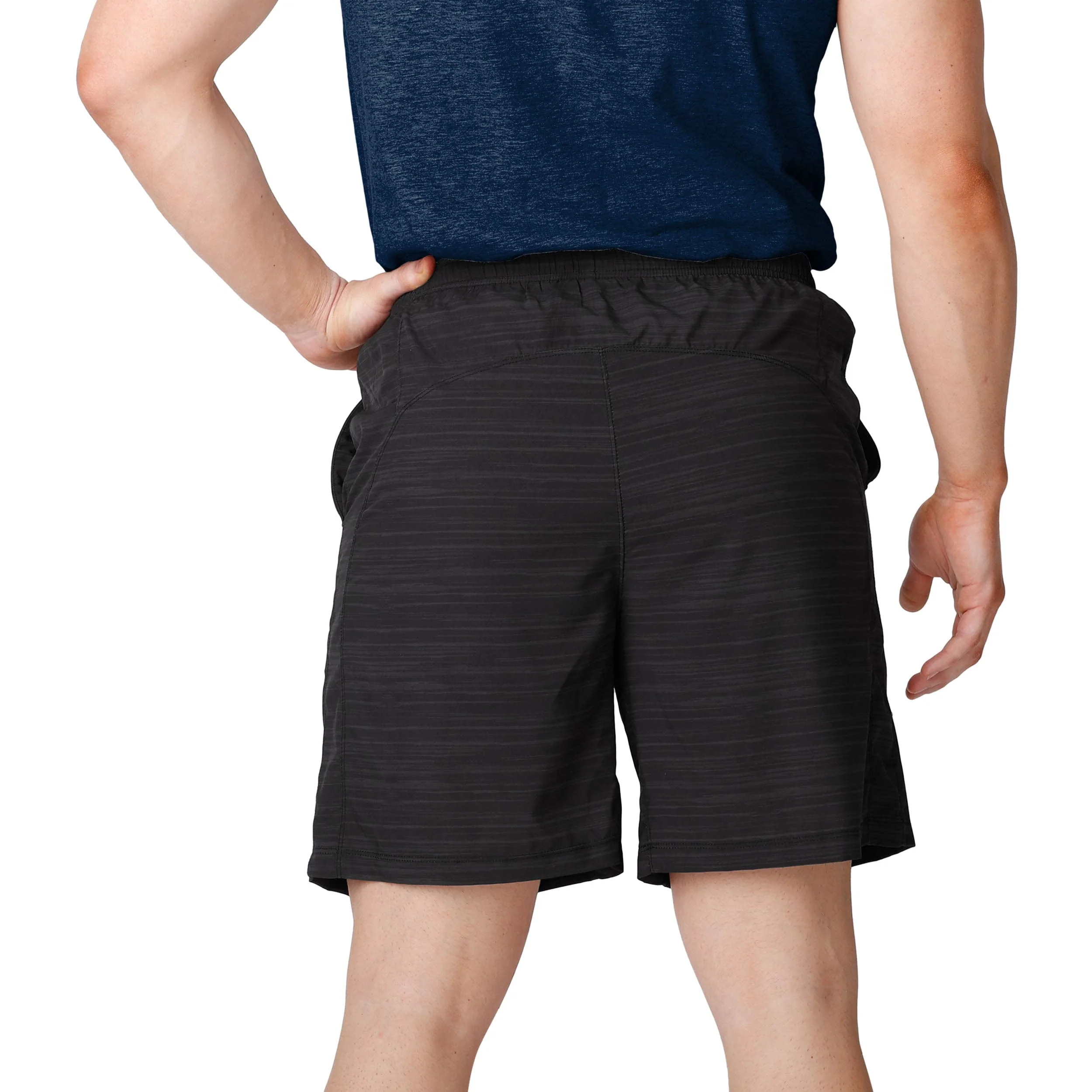Denver Broncos NFL Mens Heathered Black Woven Liner Shorts - Image 3