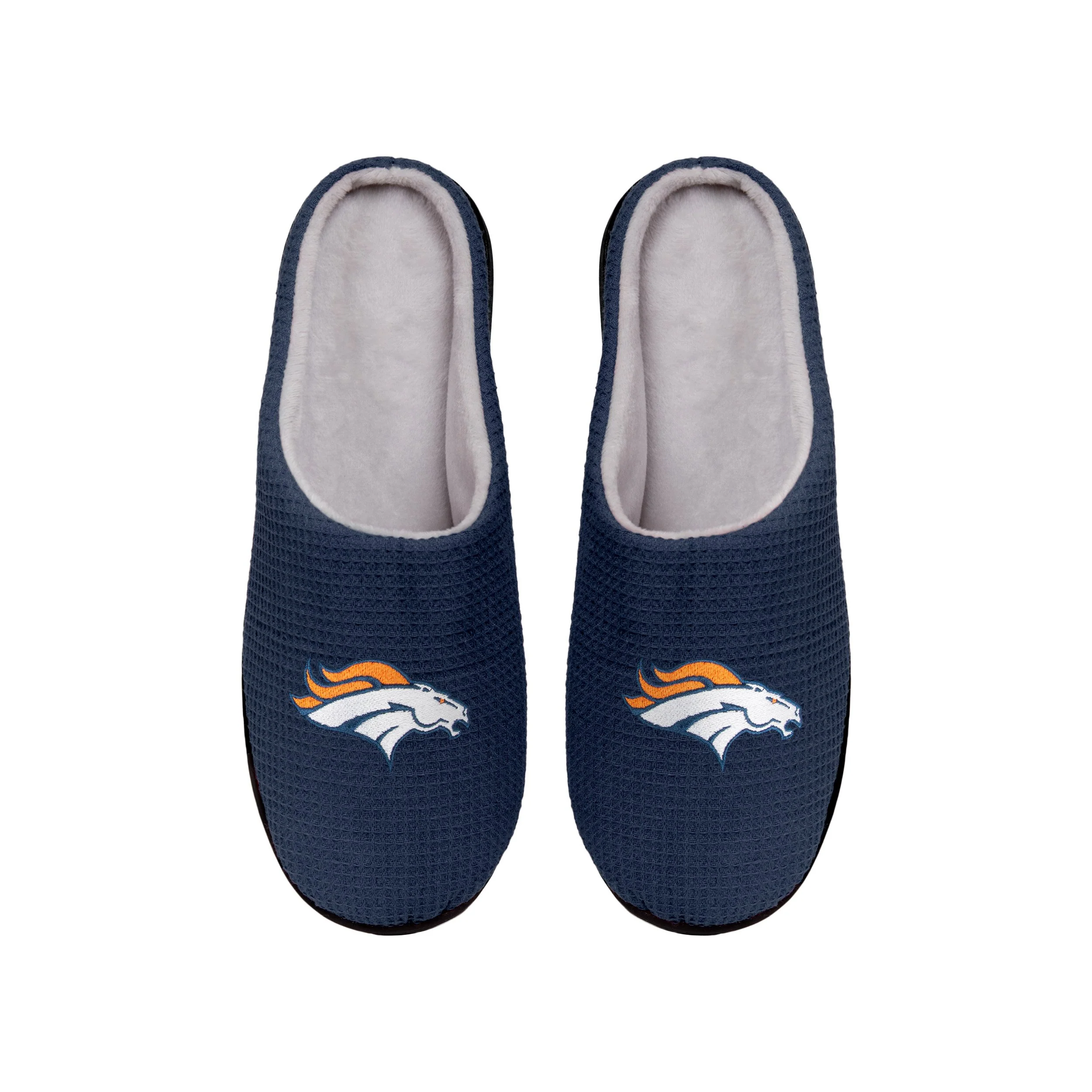 Denver Broncos NFL Mens Memory Foam Slide Slippers - Image 2