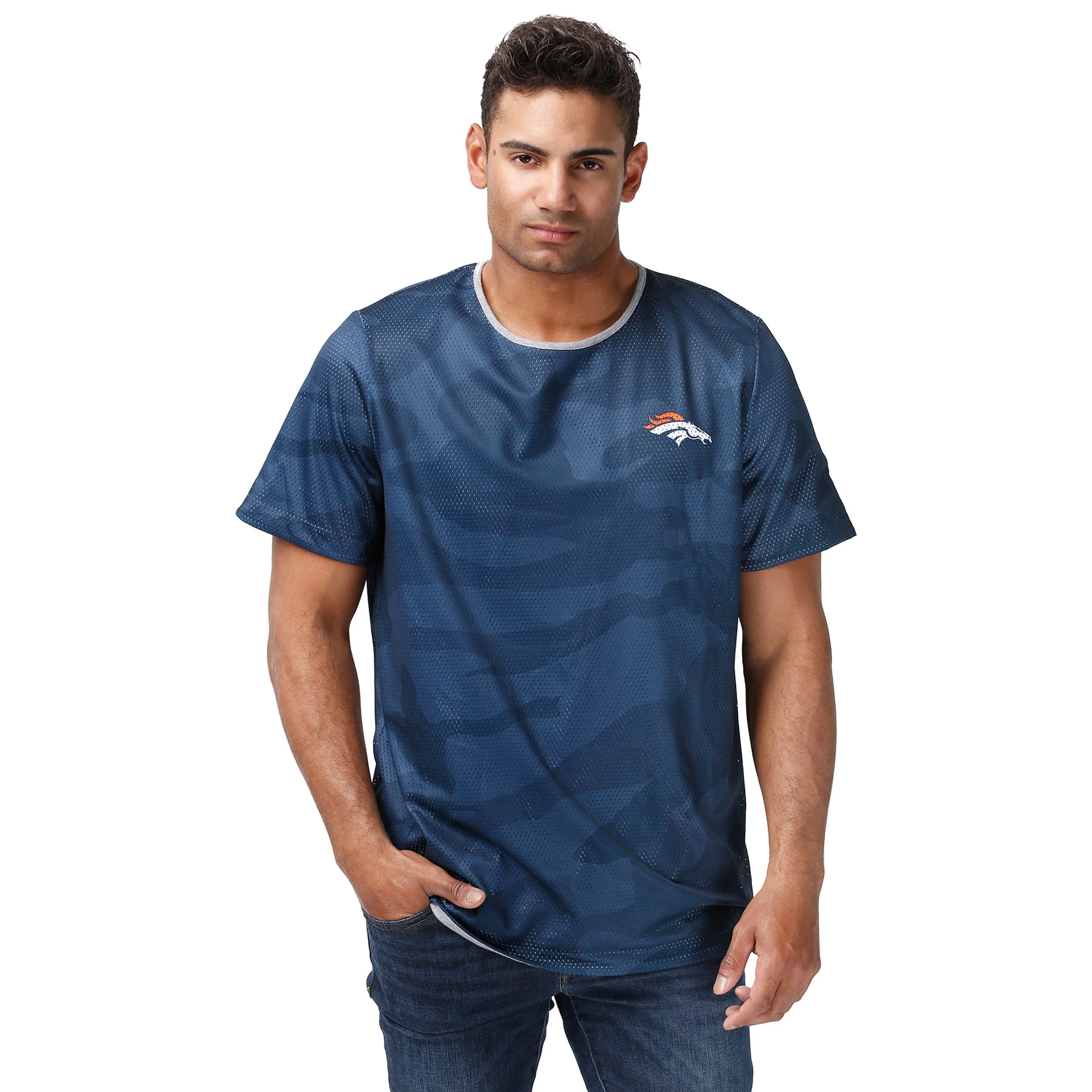 Denver Broncos NFL Mens Reversible Mesh Matchup T-Shirt