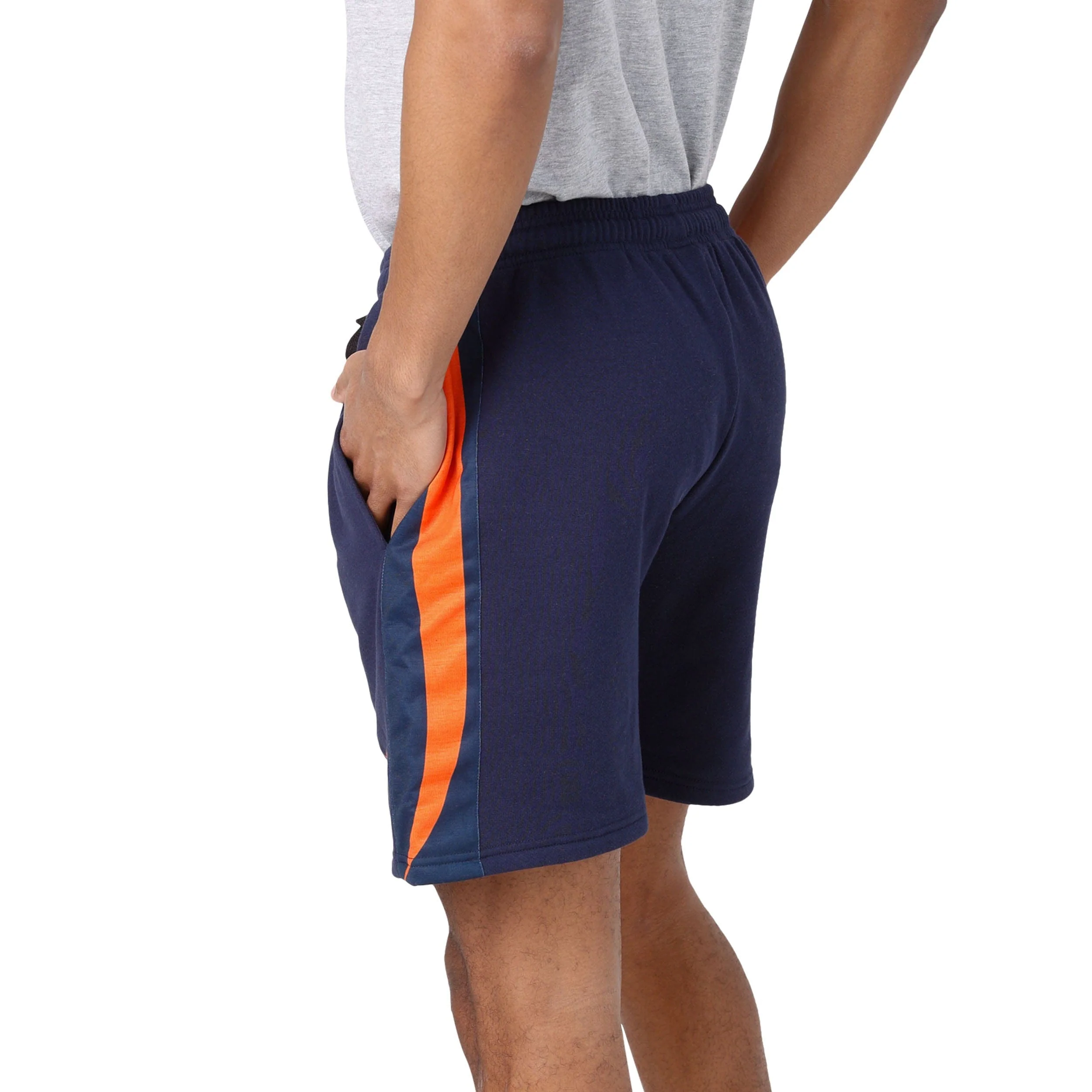 Denver Broncos NFL Mens Side Stripe Fleece Shorts - Image 2