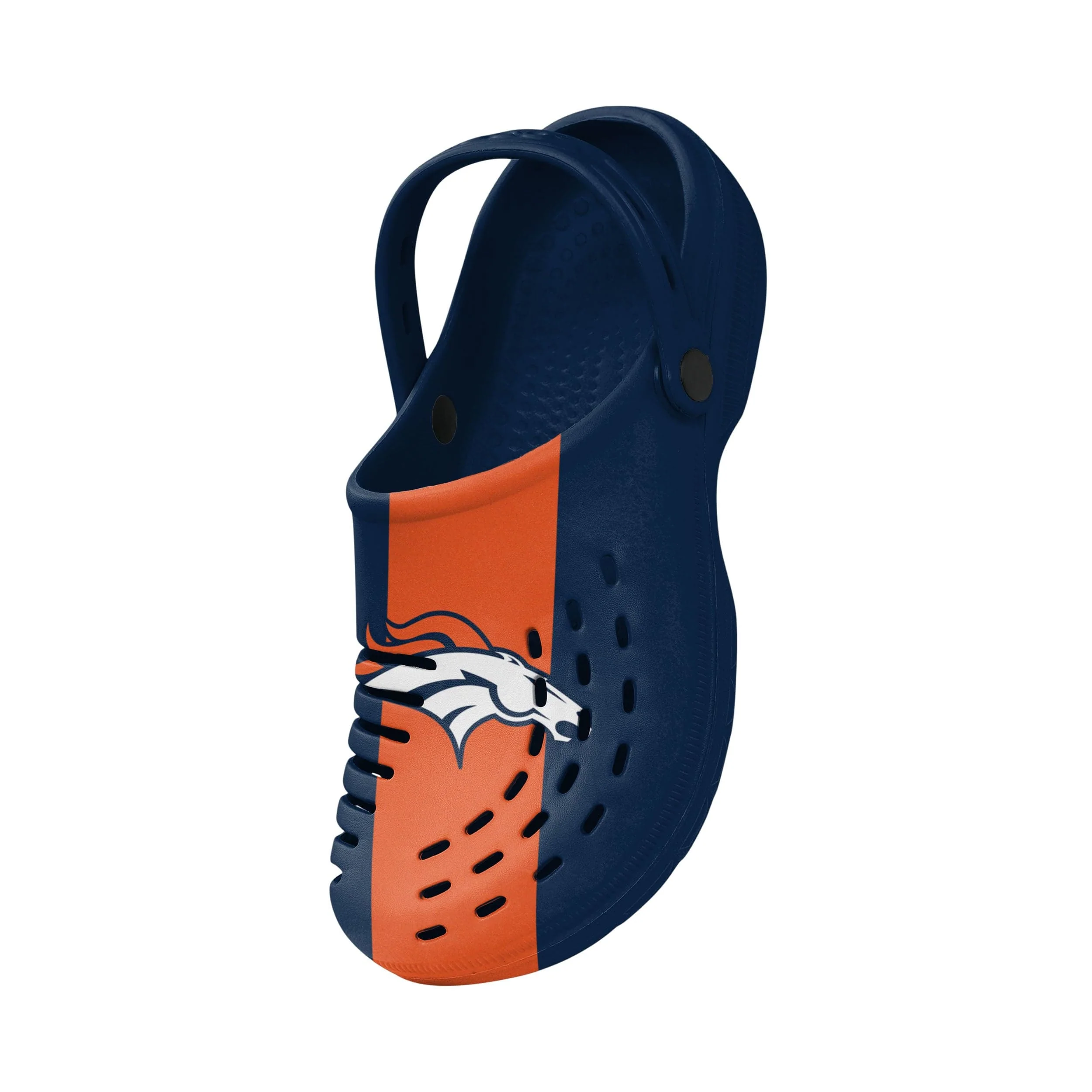 Denver Broncos NFL Mens Team Stripe Clog With Strap - Image 3