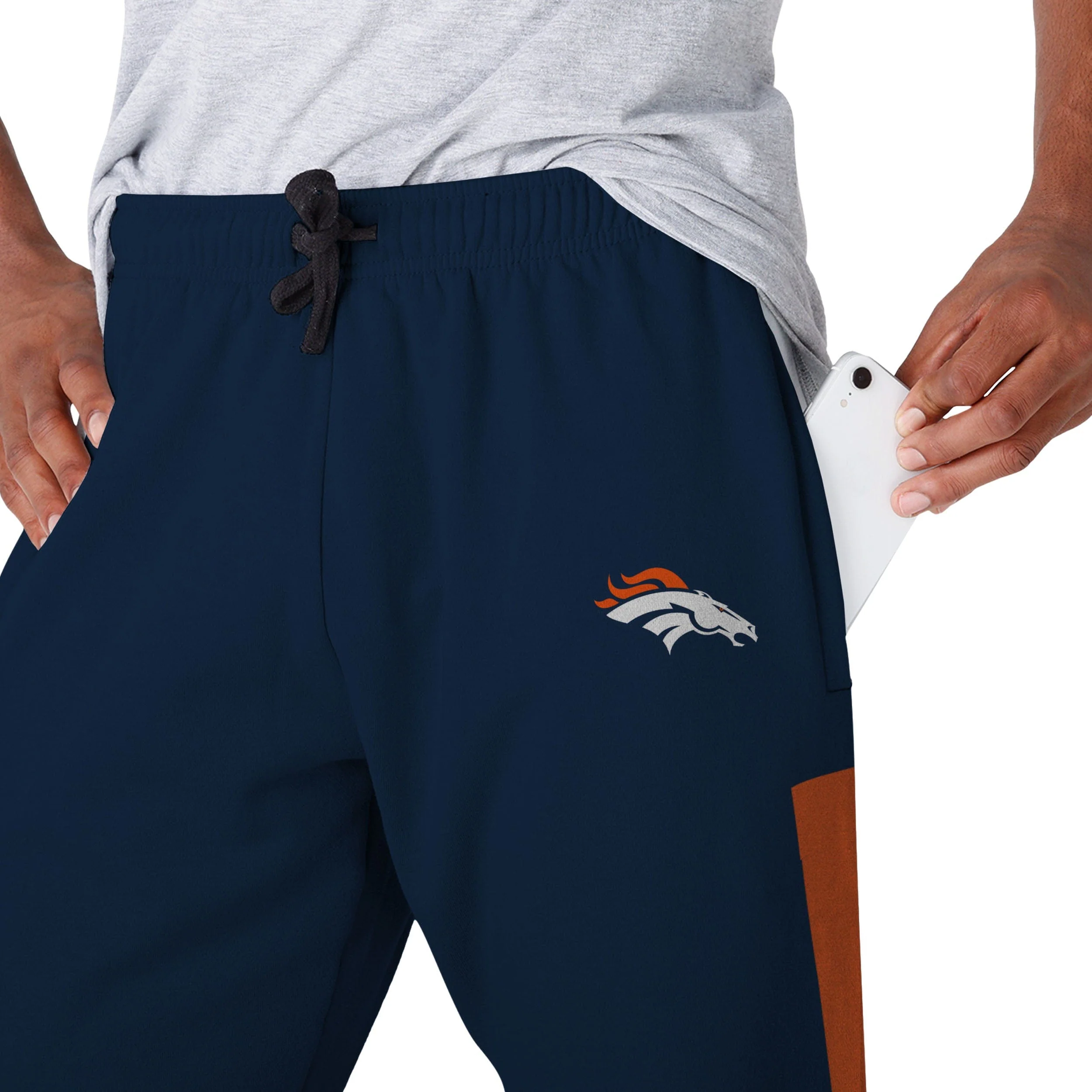 Denver Broncos NFL Mens Team Stripe Joggers - Image 4