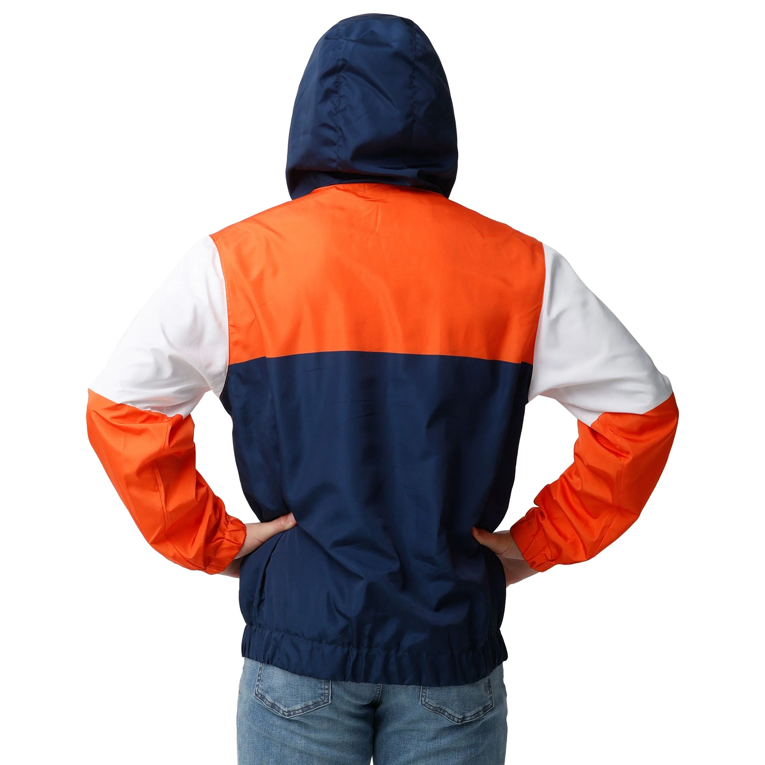 Denver Broncos NFL Mens Warm-Up Windbreaker - Image 2