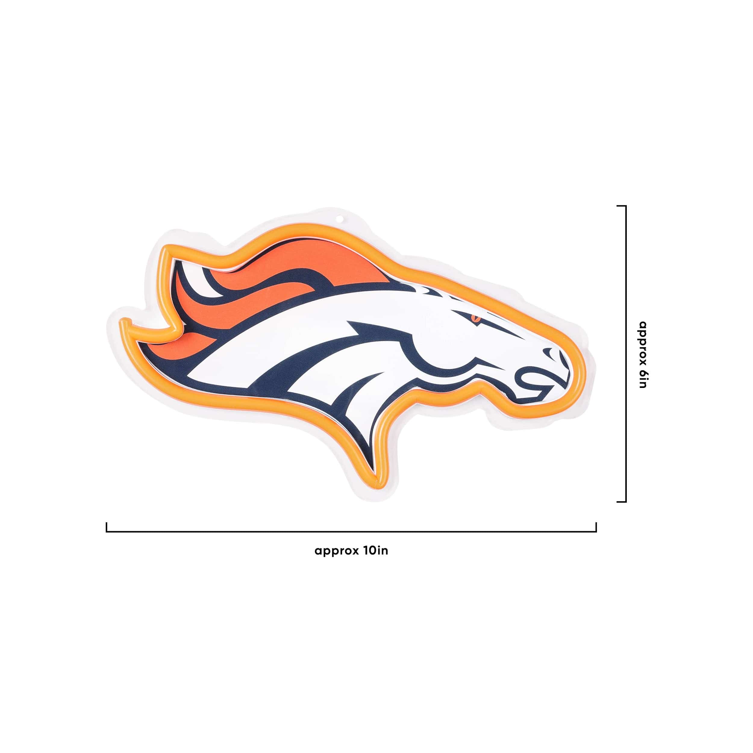 Denver Broncos NFL Neon Light Up Big Logo Chain - Image 5