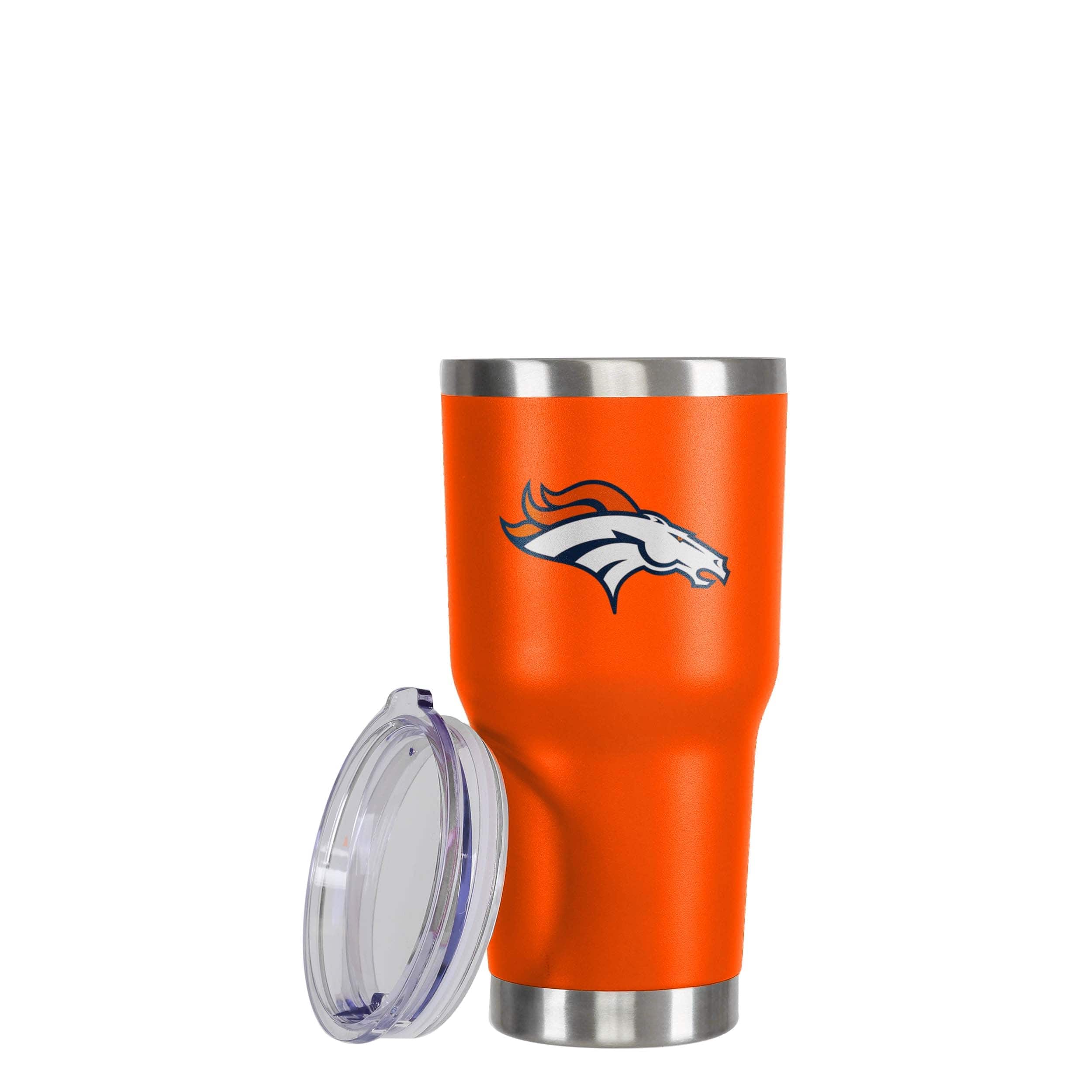 Denver Broncos NFL Orange Team Logo 30 oz Tumbler - Image 3