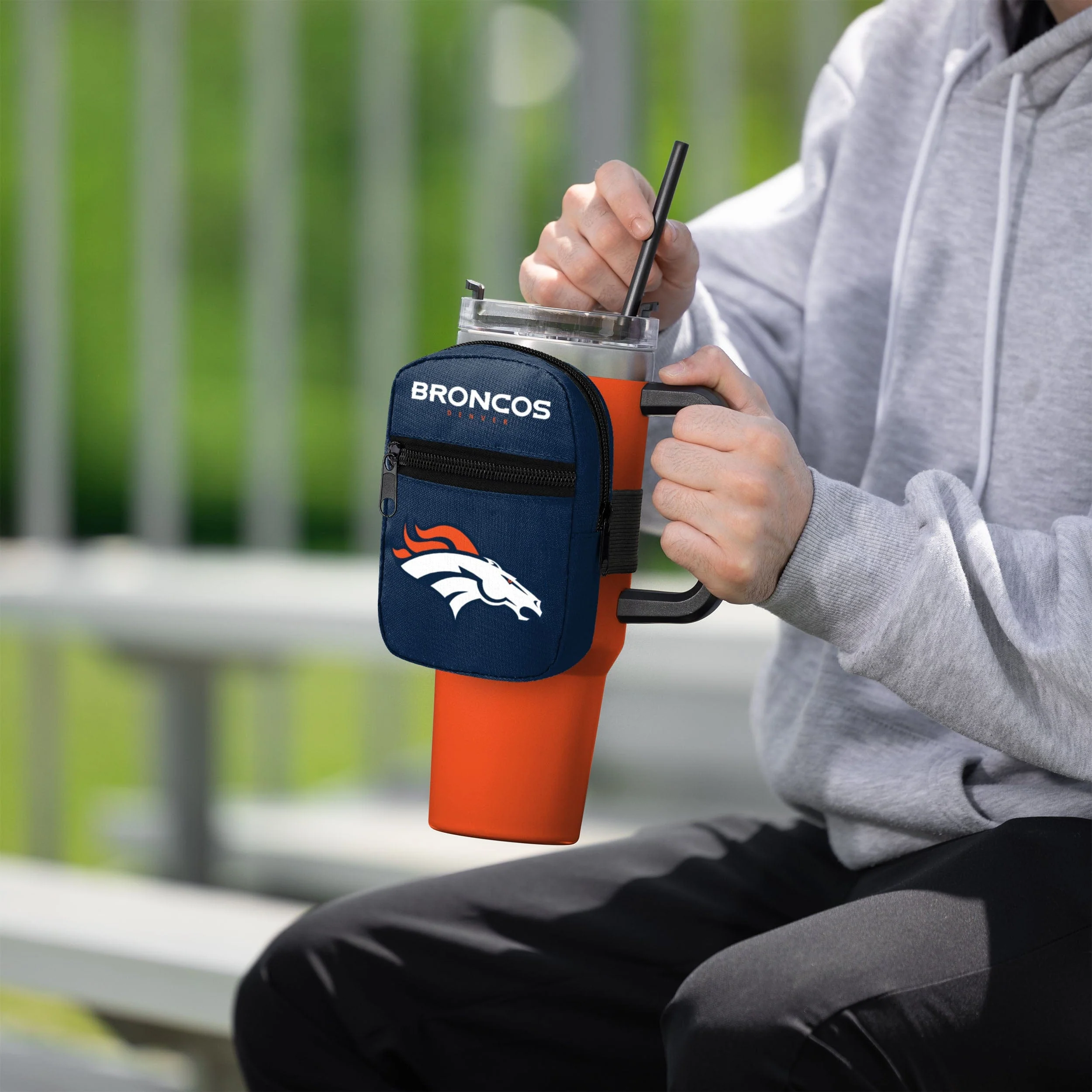 Denver Broncos NFL Primary Logo Tumbler Fanny Pack - Image 4