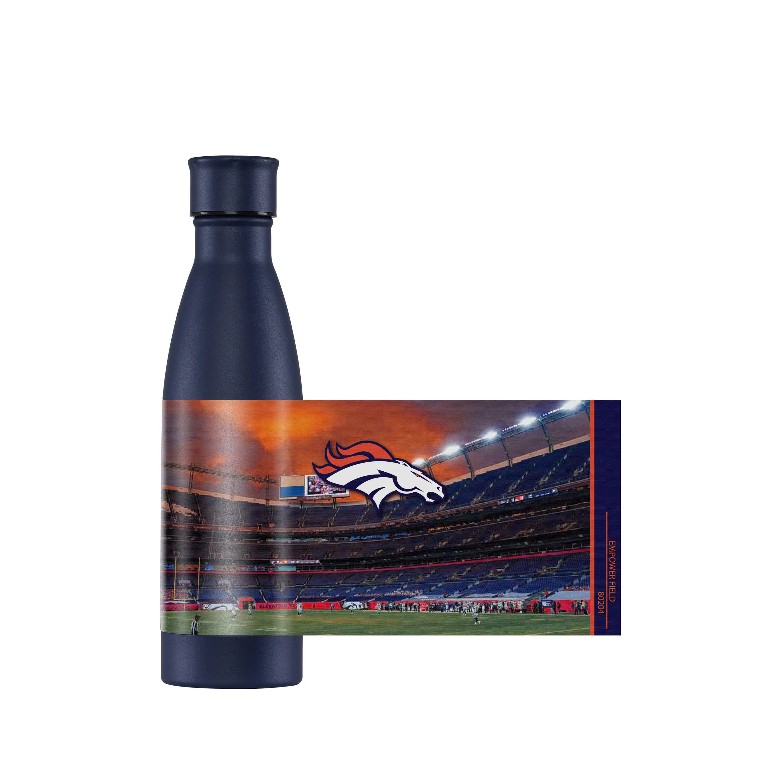 Denver Broncos NFL Primetime Metal 18 oz Bottle - Image 4
