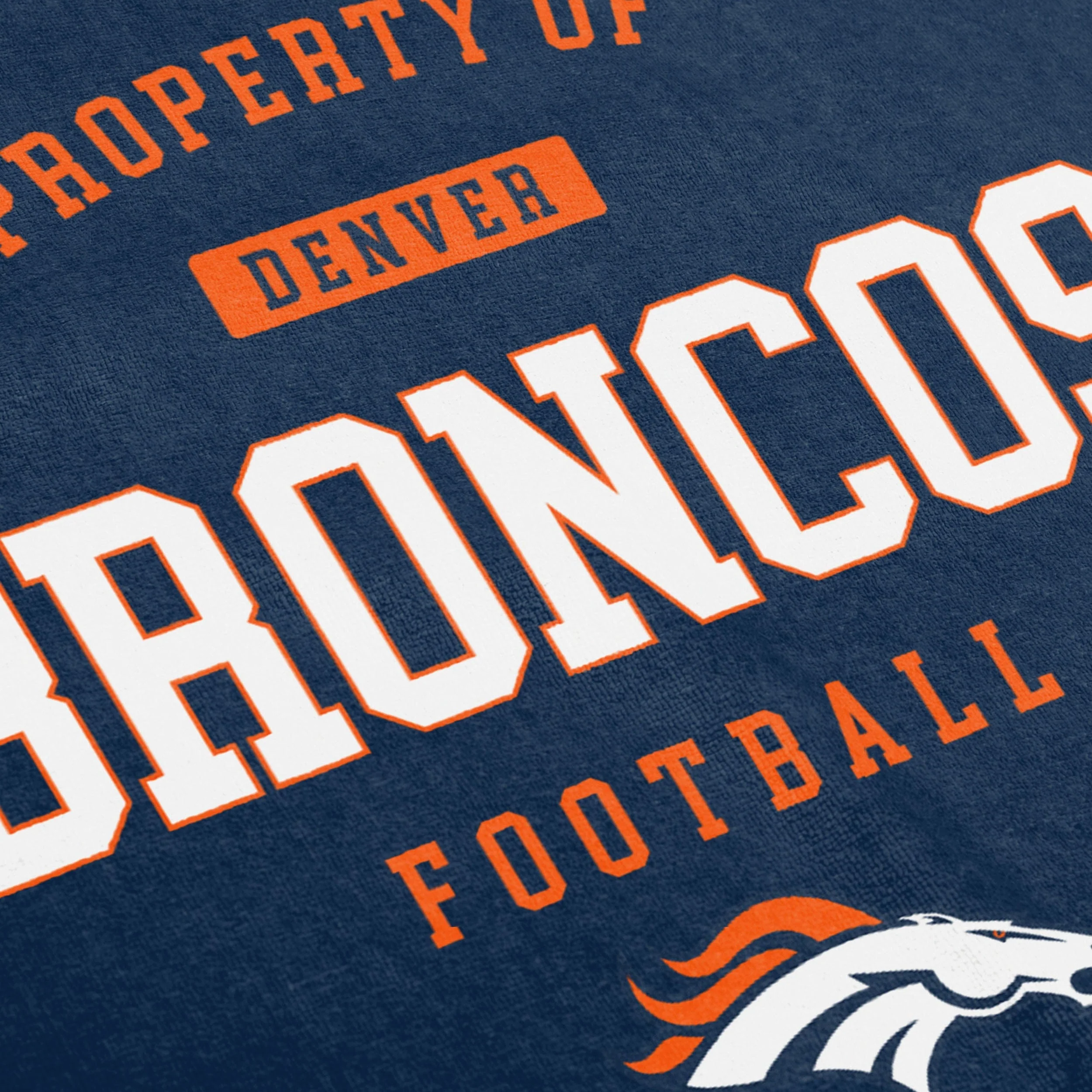 Denver Broncos NFL Property Of Beach Towel - Image 2