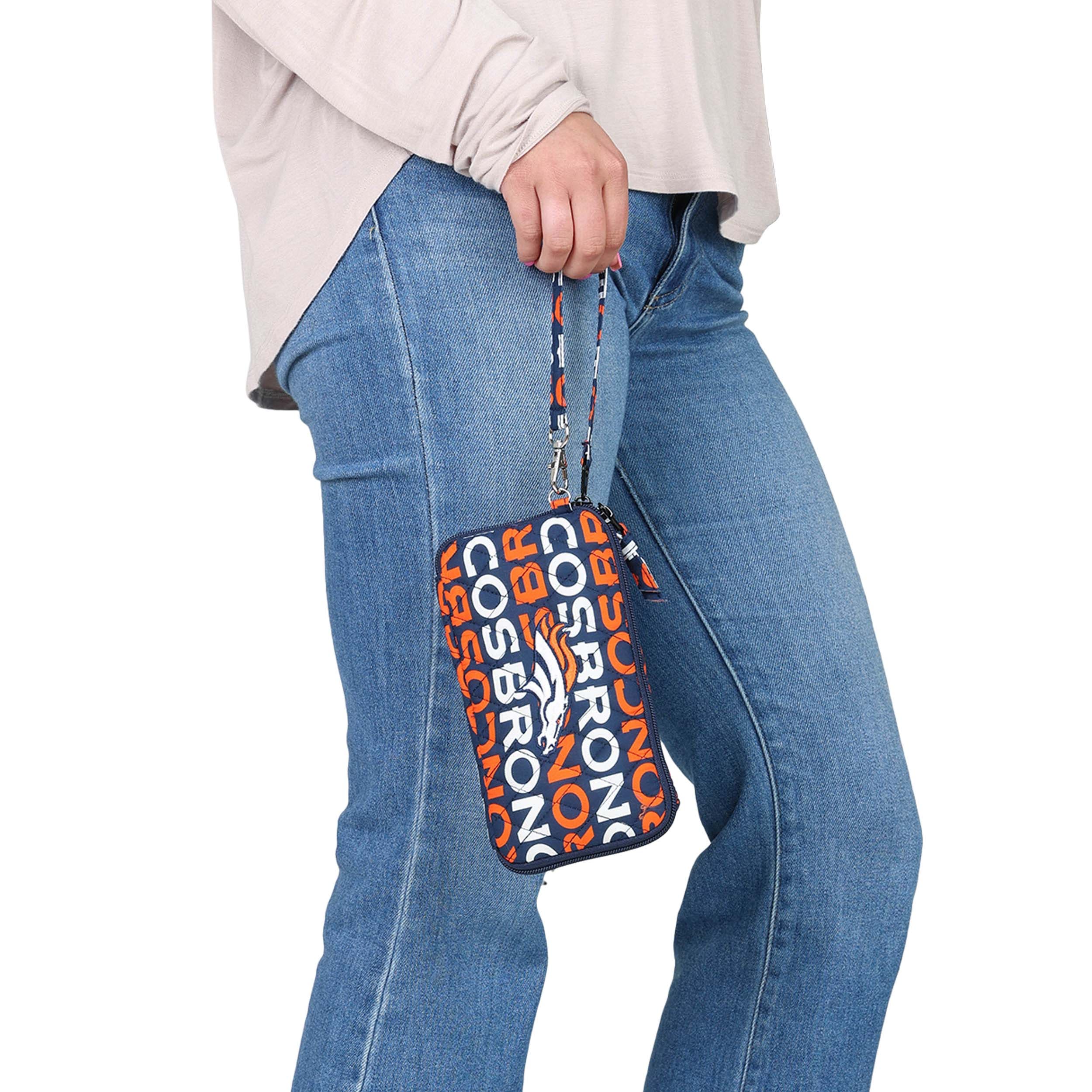 Denver Broncos NFL Quilted Printed Wristlet - Image 2