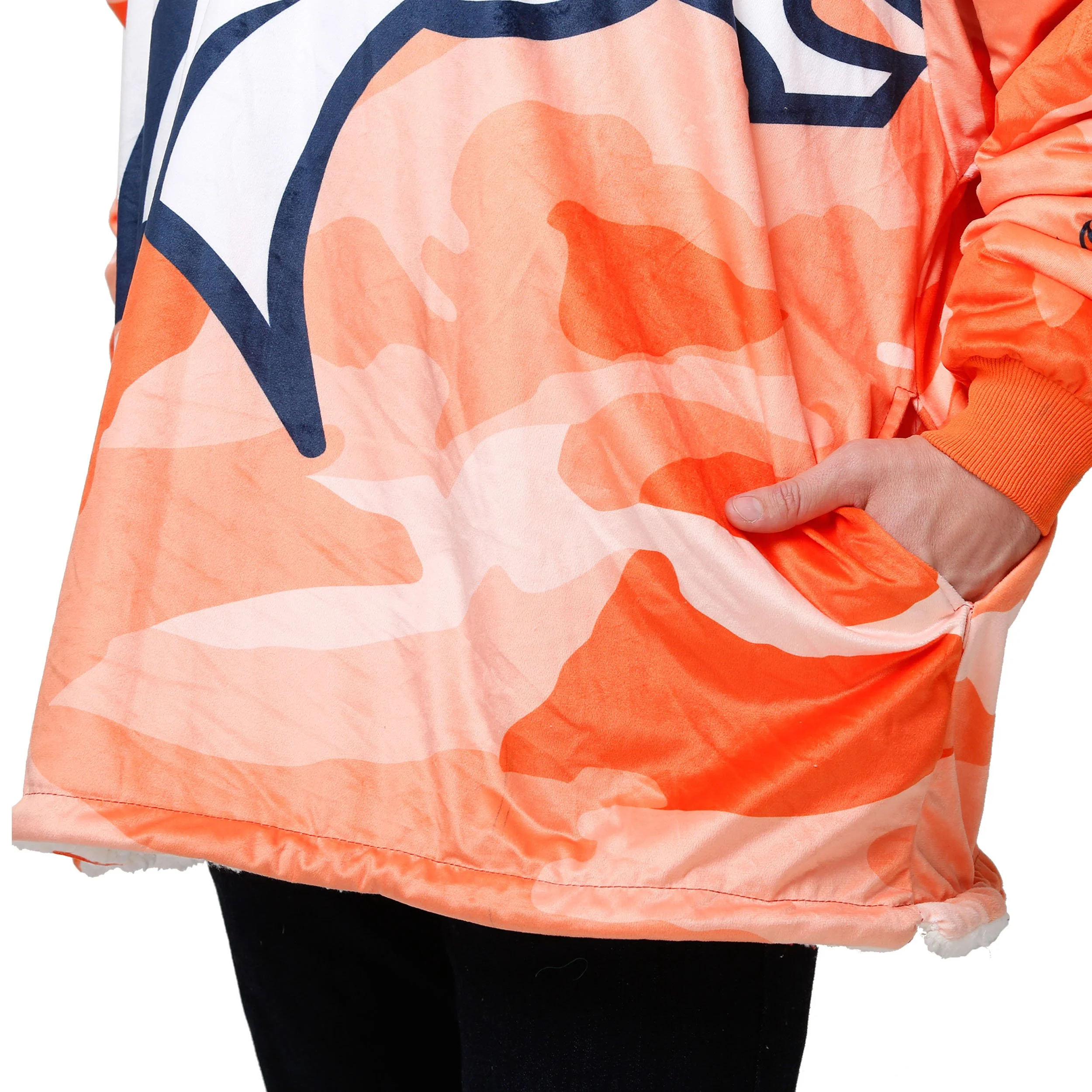 Denver Broncos NFL Reversible Team Color Camo Hoodeez - Image 5