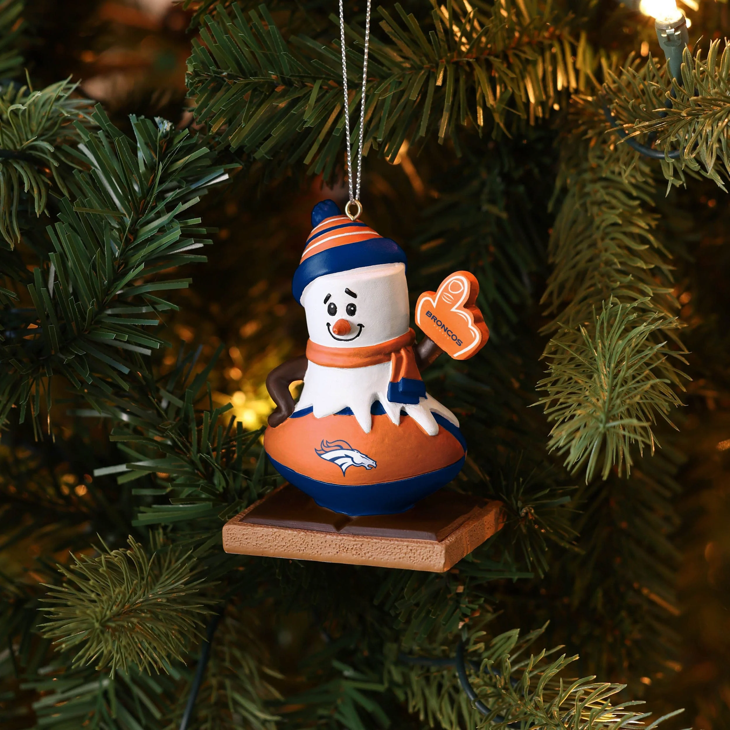 Denver Broncos NFL Smore On Ball Ornament - Image 4