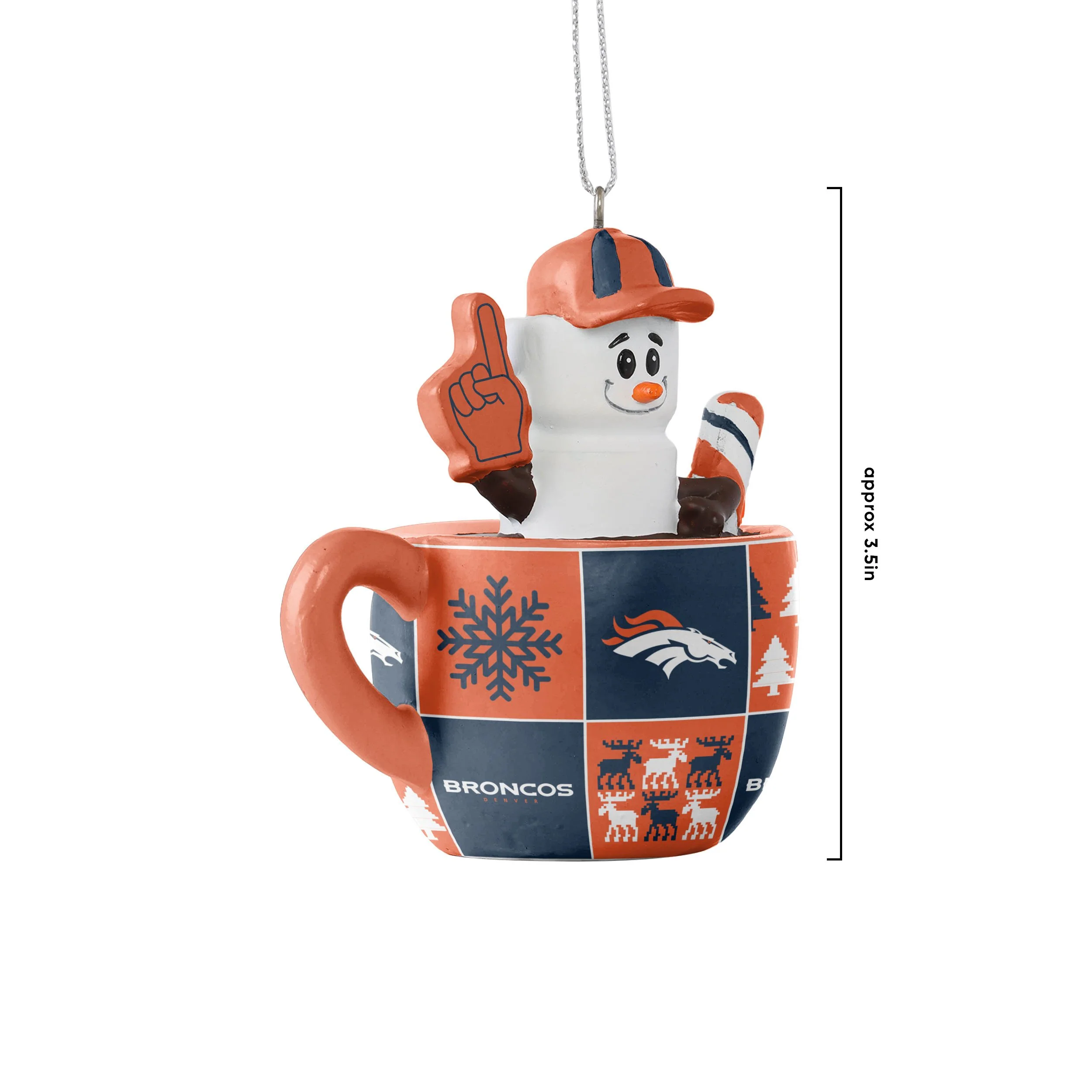 Denver Broncos NFL Smores Mug Ornament - Image 3