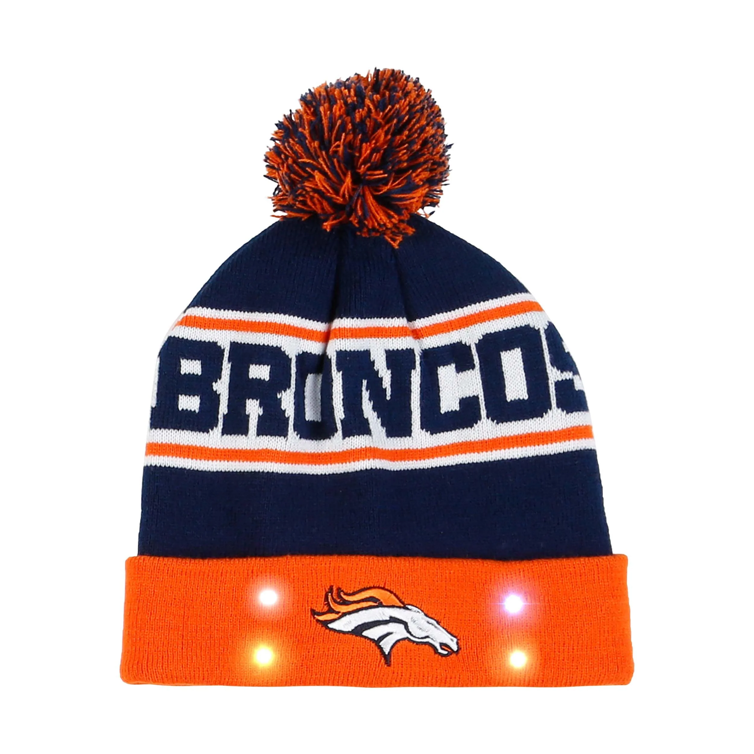 Denver Broncos NFL Snow Stealer Light Up Beanie - Image 2