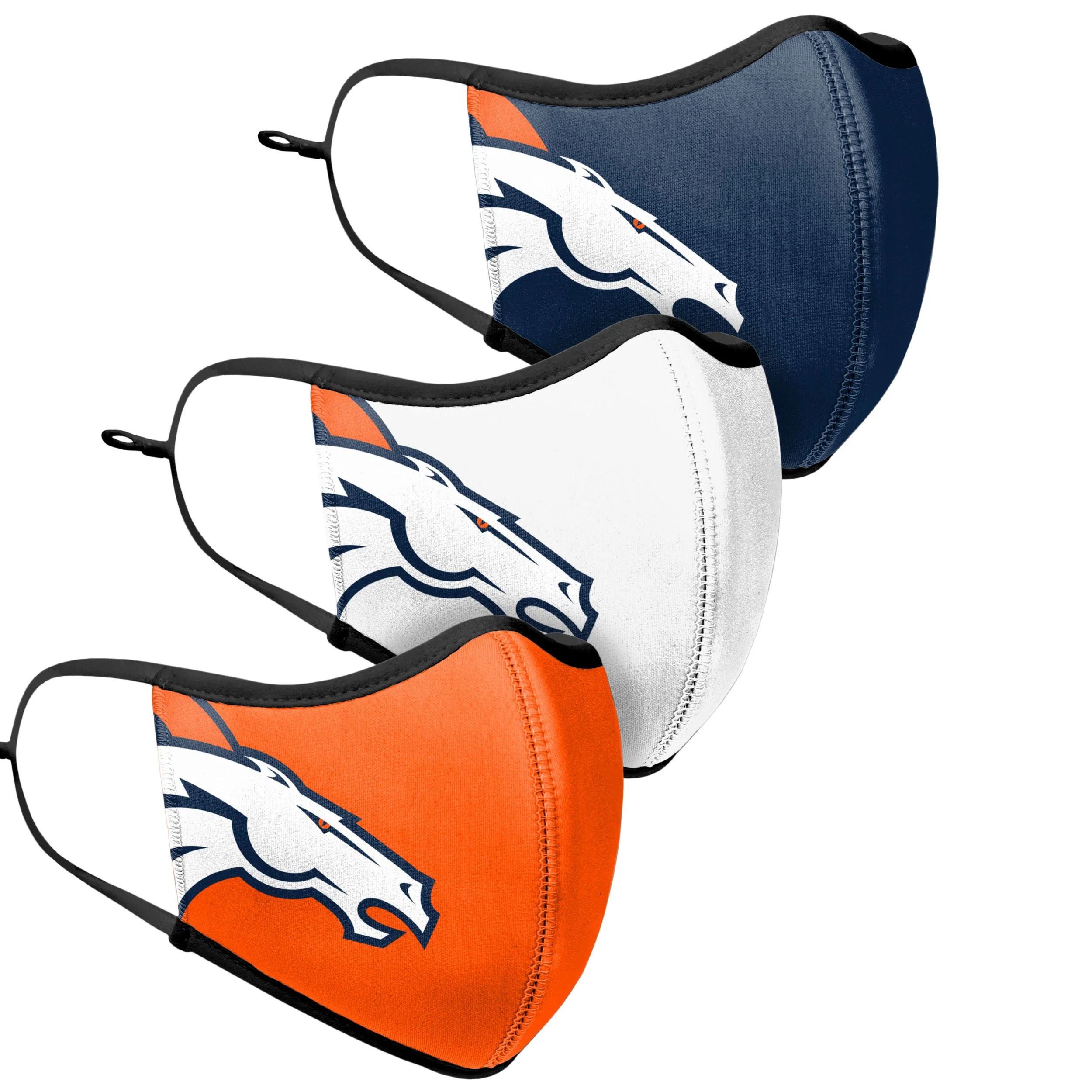 Denver Broncos NFL Sport 3 Pack Face Cover - Image 3