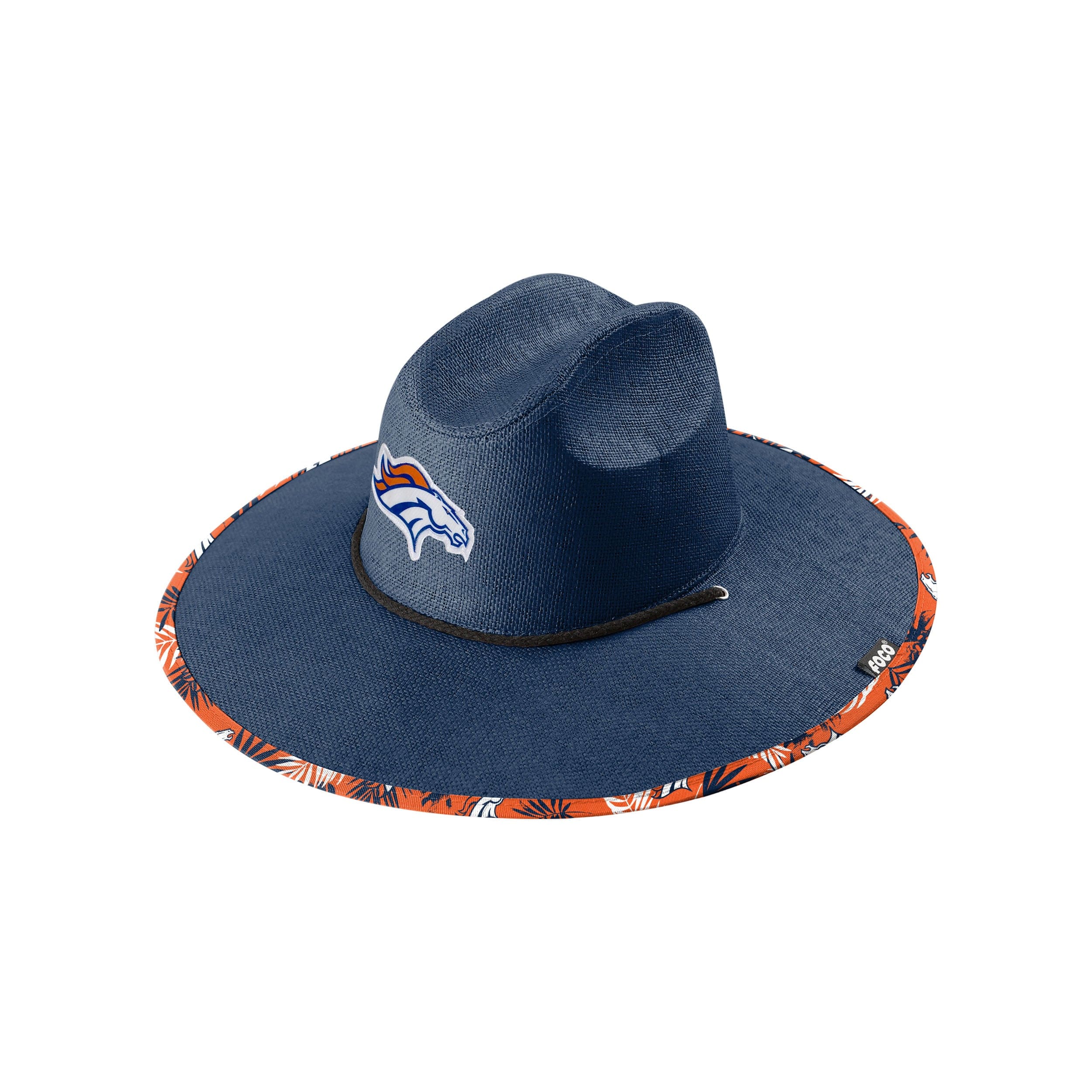 Denver Broncos NFL Team Color Straw Hat - Image 3
