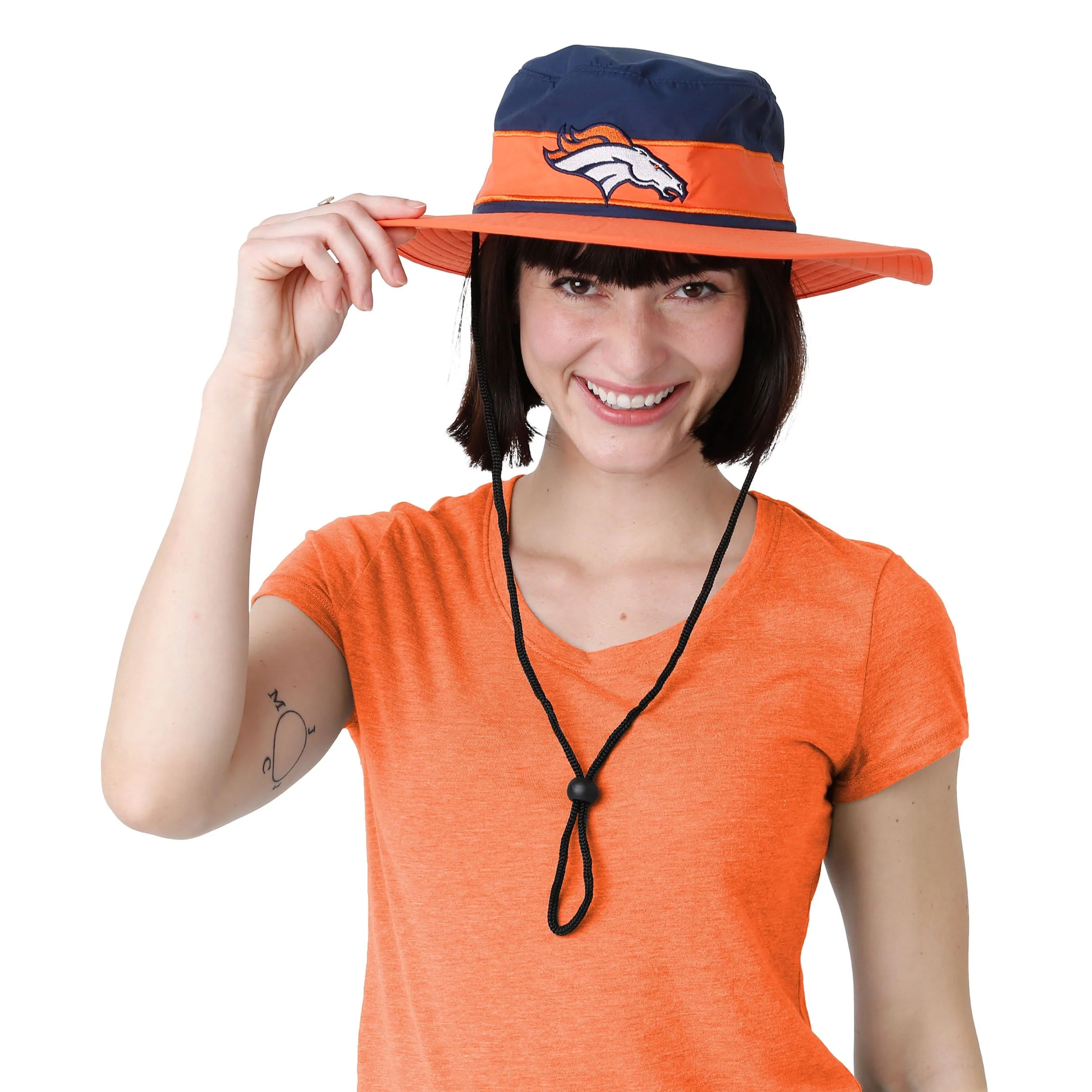 Denver Broncos NFL Team Stripe Boonie Hat - Image 2