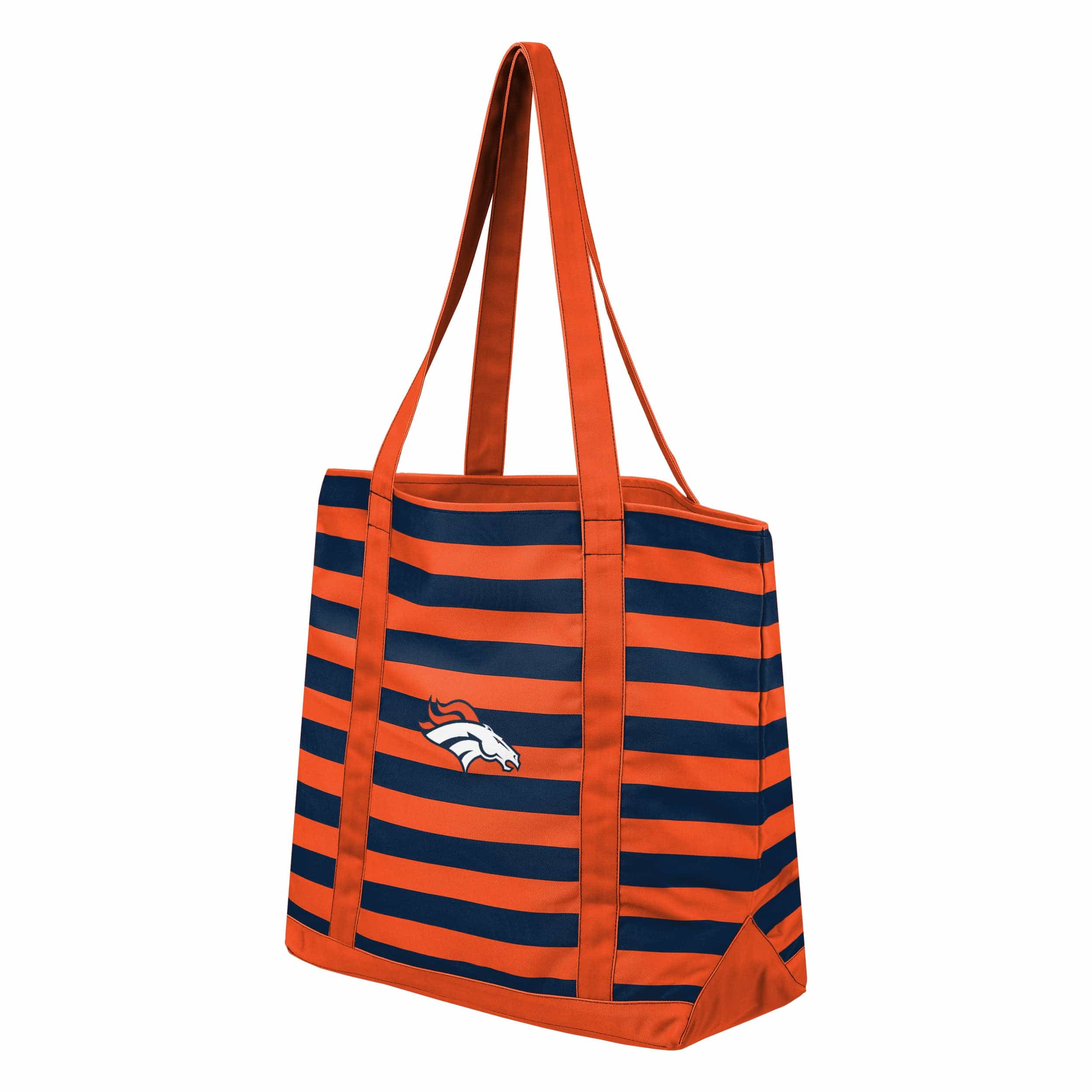 Denver Broncos NFL Team Stripe Canvas Tote Bag - Image 2