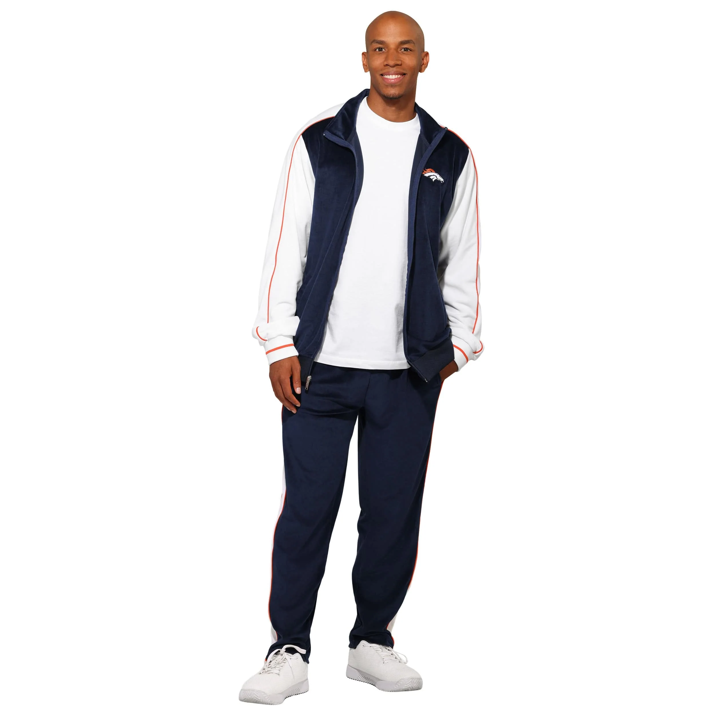 Denver Broncos NFL Two Tone Velour Pants - Image 5