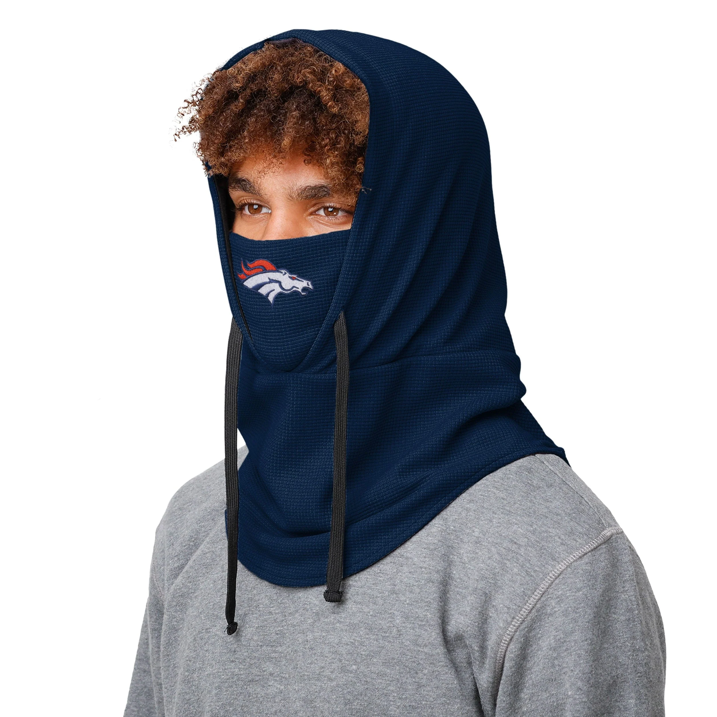 Denver Broncos NFL Waffle Drawstring Hooded Gaiter - Image 3