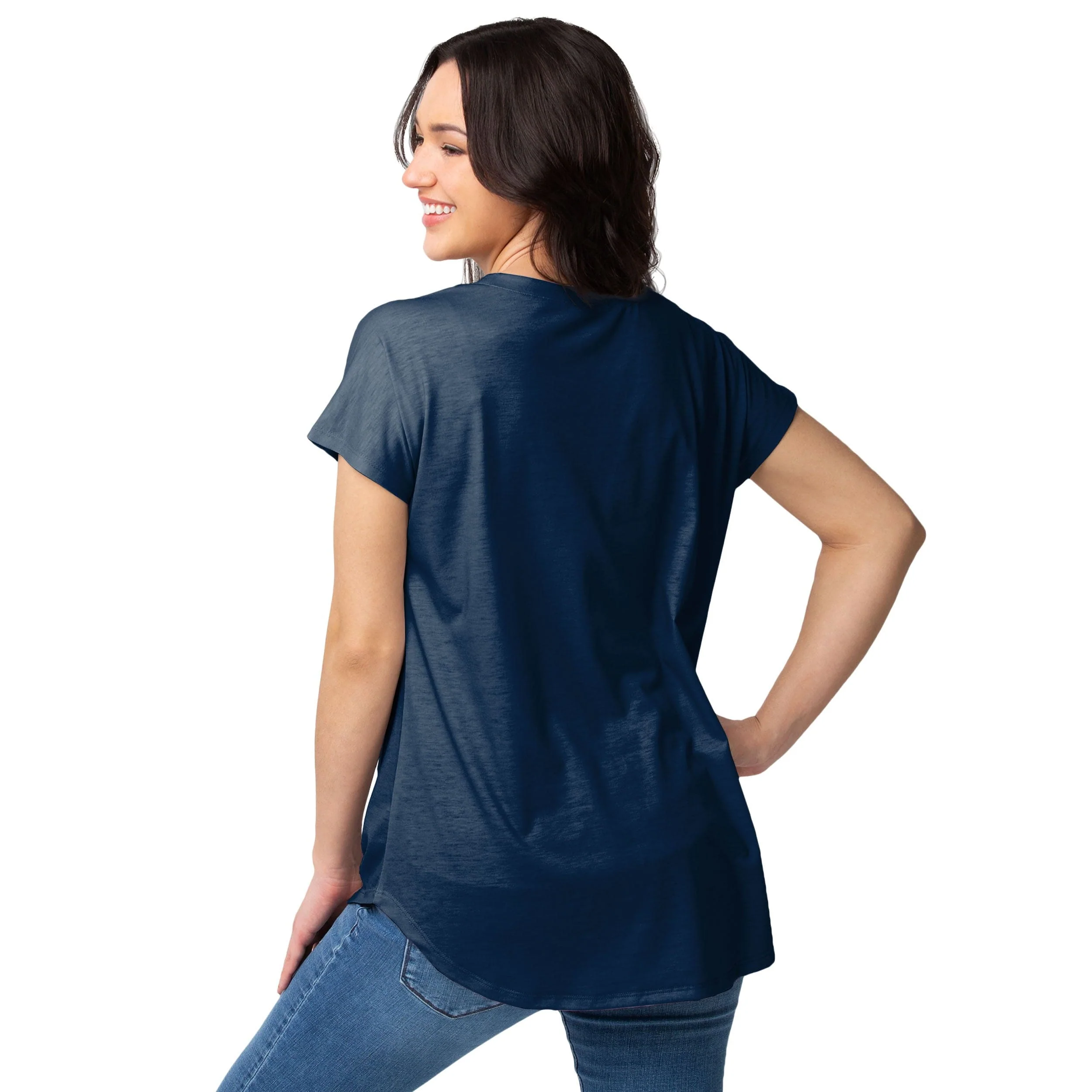 Denver Broncos NFL Womens Big Logo Tunic Top - Image 2