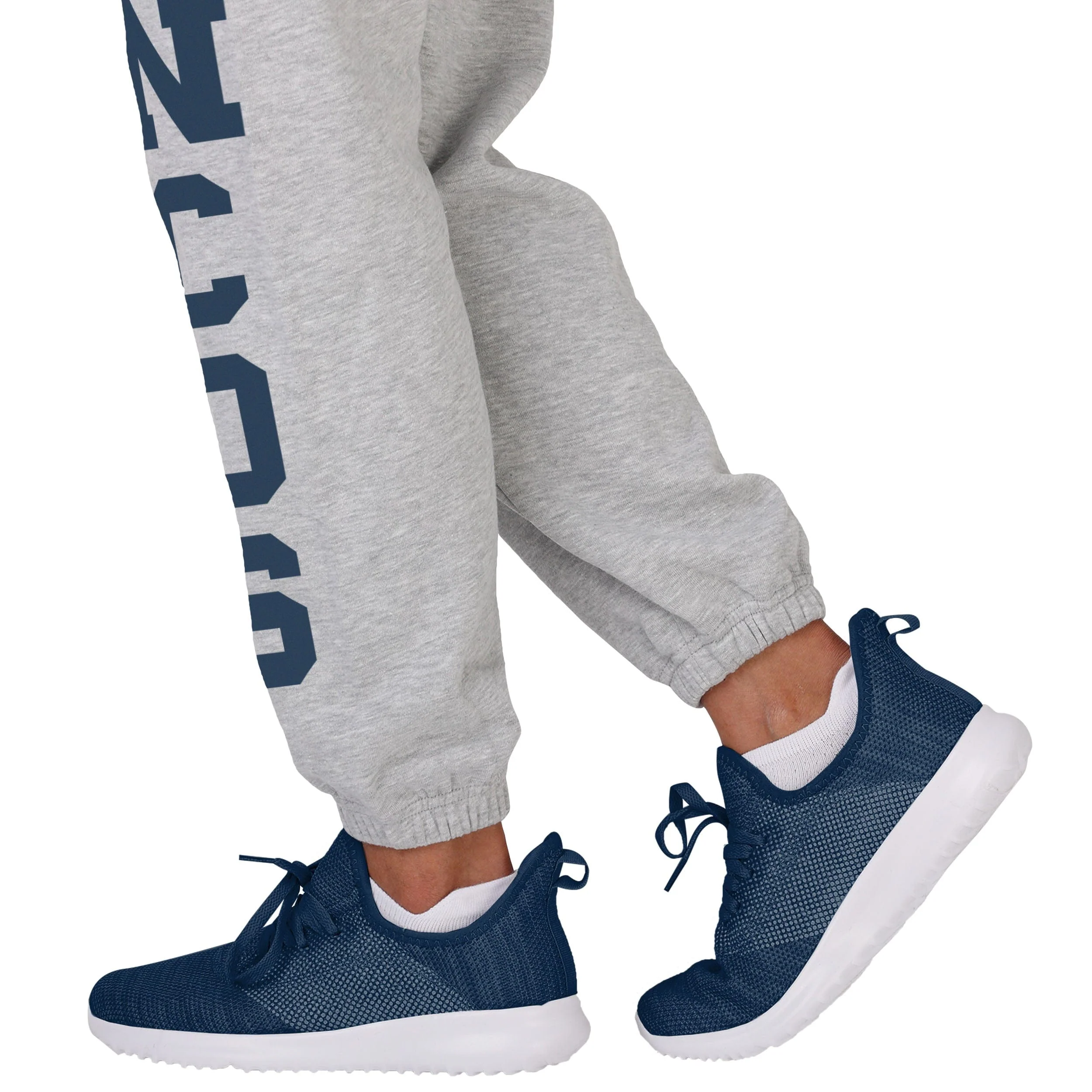 Denver Broncos NFL Womens Big Wordmark Gray Sweatpants - Image 4