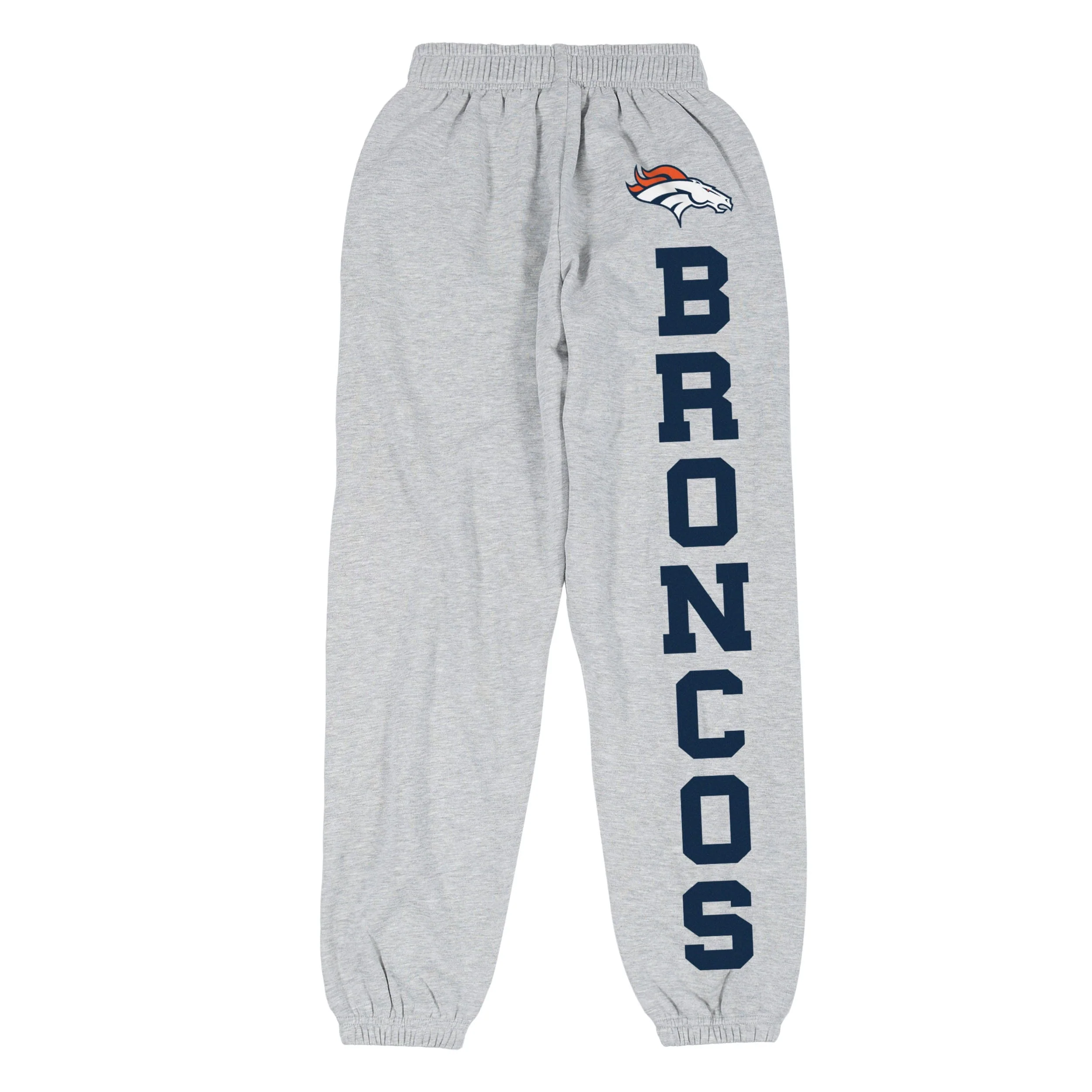 Denver Broncos NFL Womens Big Wordmark Gray Sweatpants - Image 5