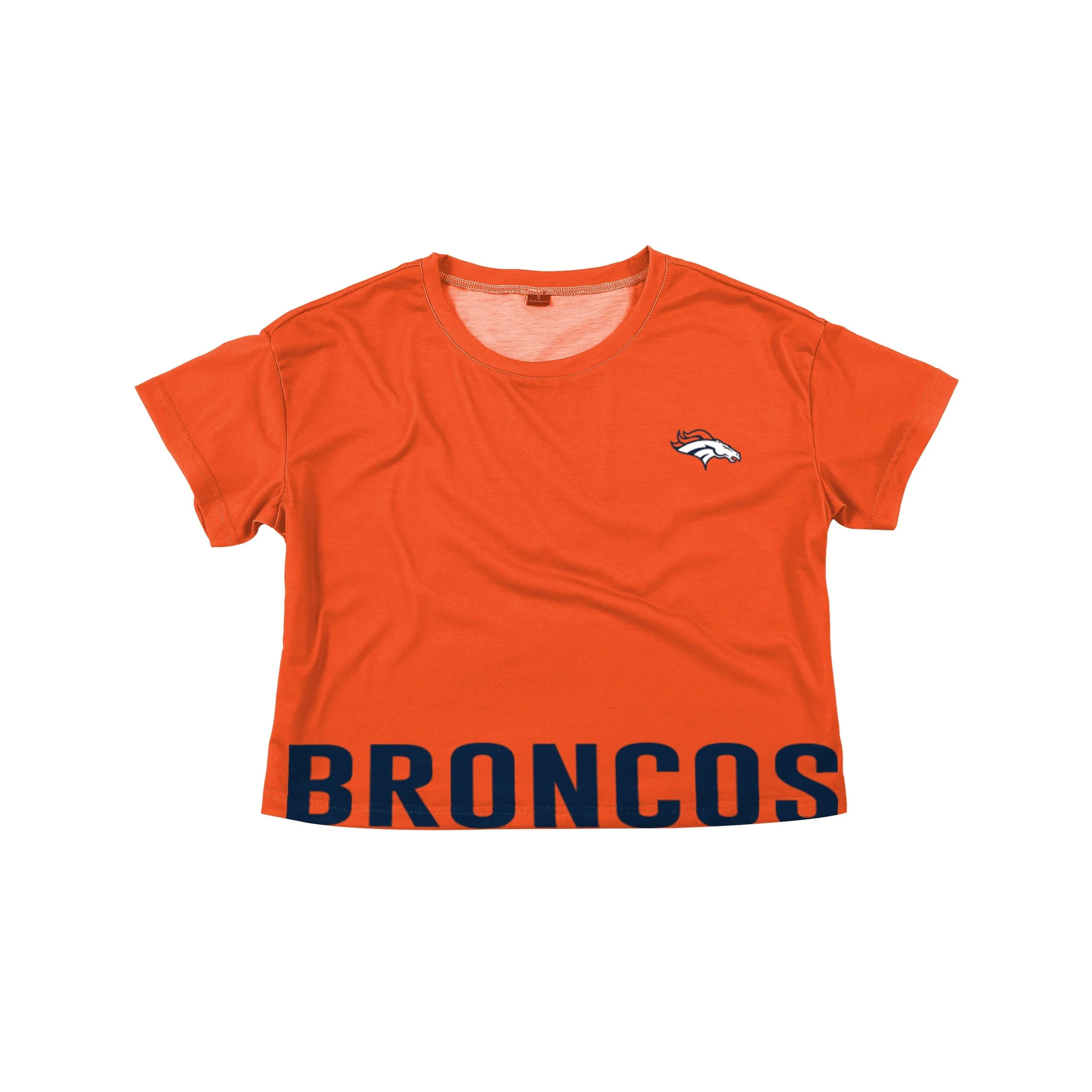 Denver Broncos NFL Womens Bottom Line Crop Top - Image 3