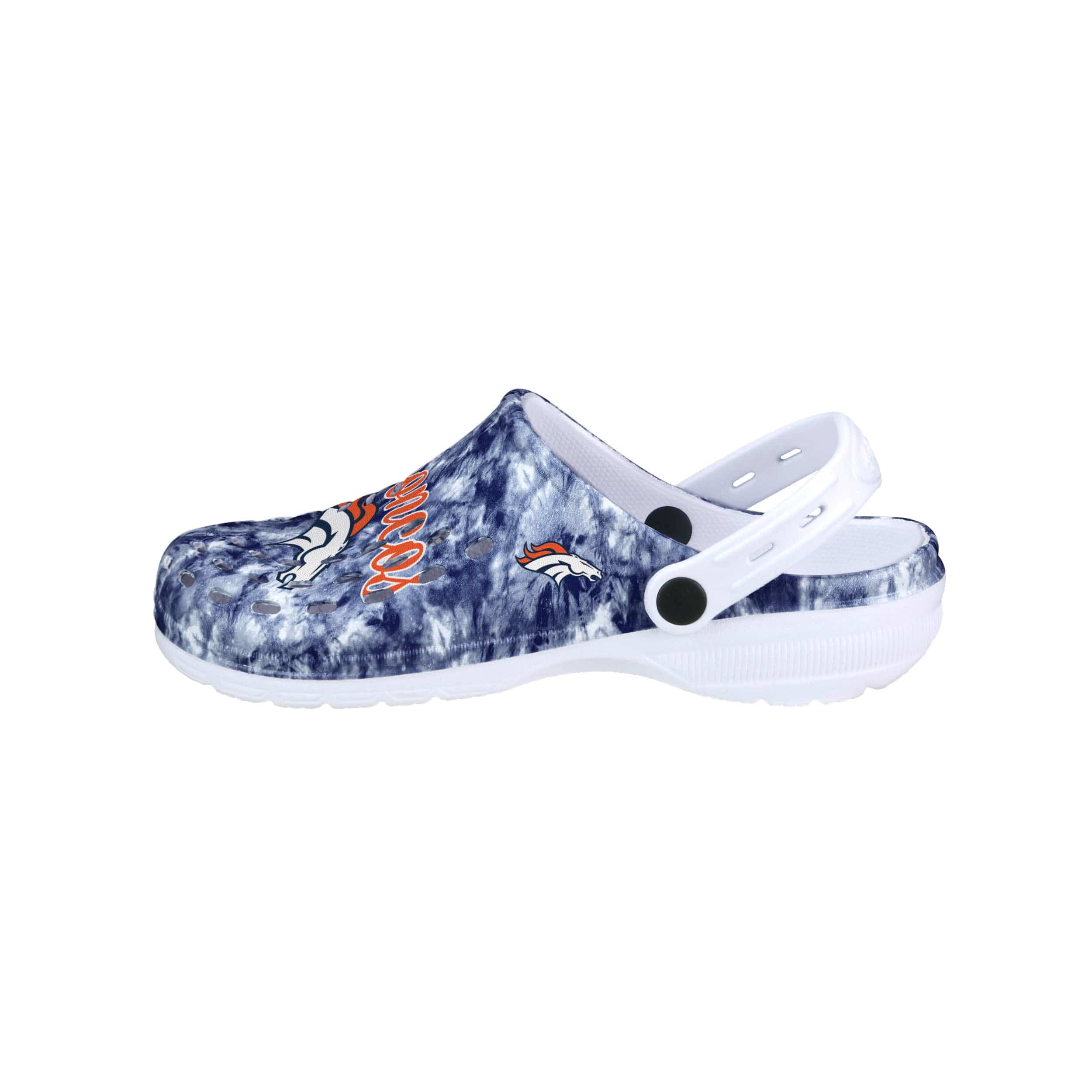 Denver Broncos NFL Womens Cloudie Clog With Strap - Image 2