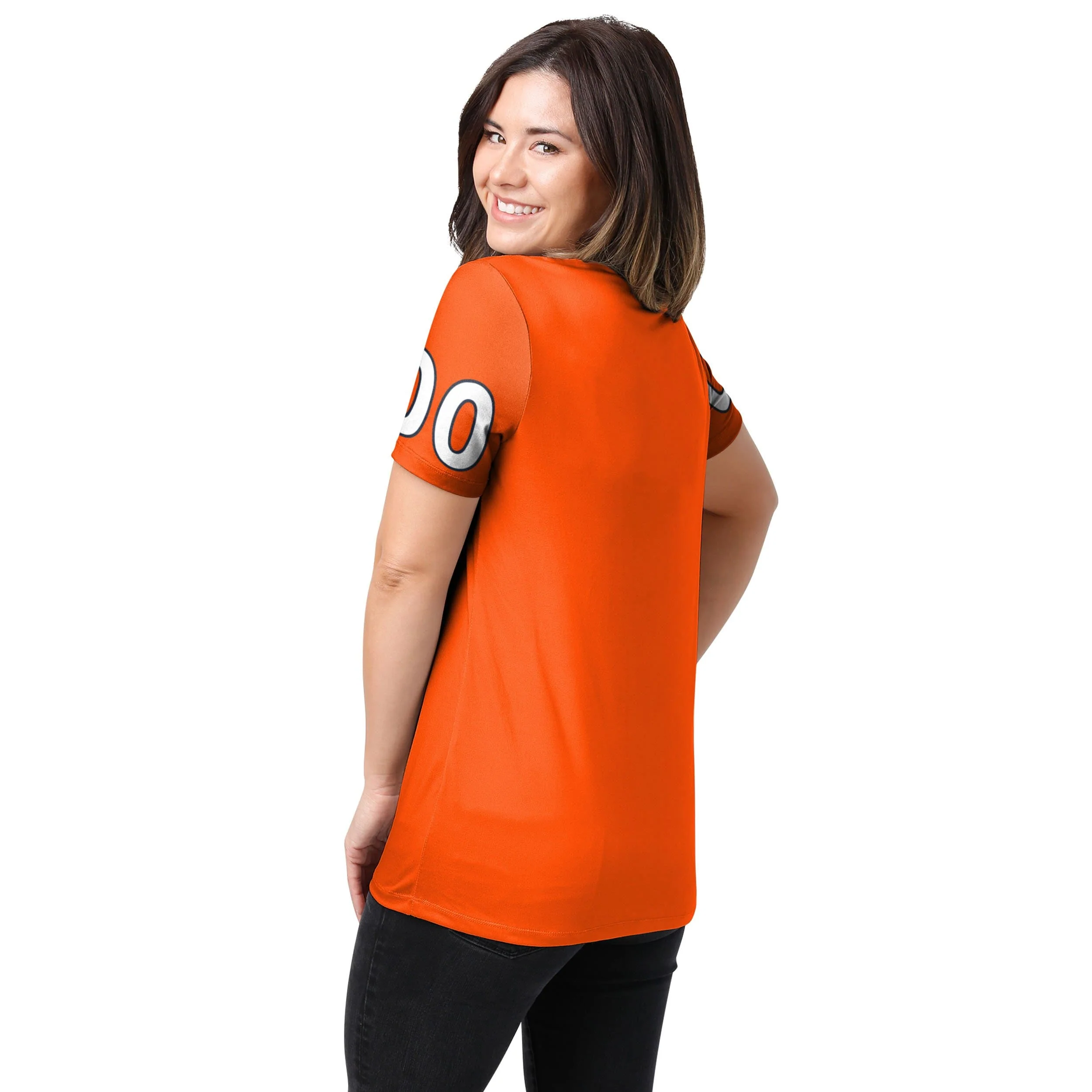 Denver Broncos NFL Womens Gameday Ready Lounge Shirt - Image 2