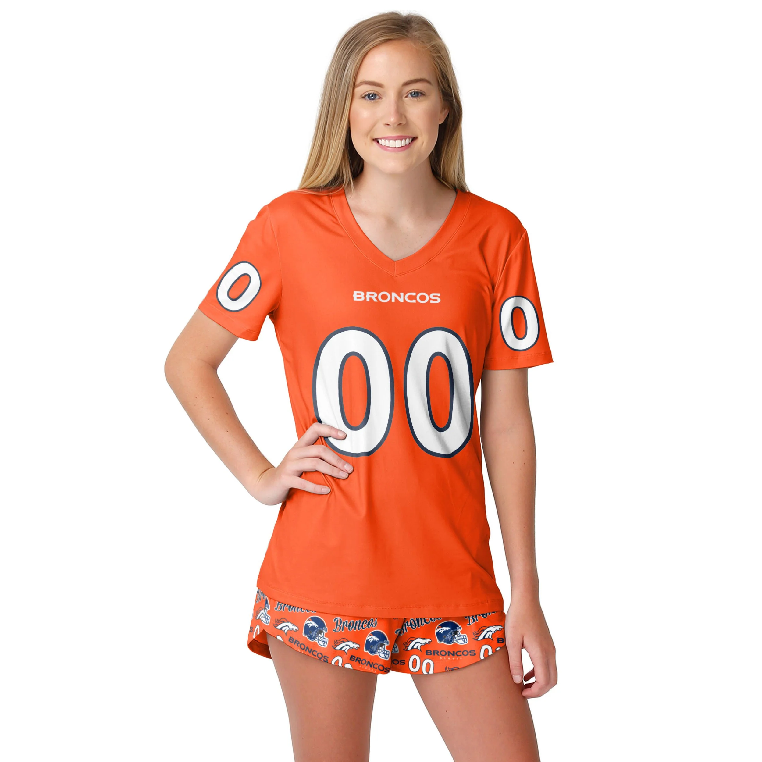 Denver Broncos NFL Womens Gameday Ready Pajama Set