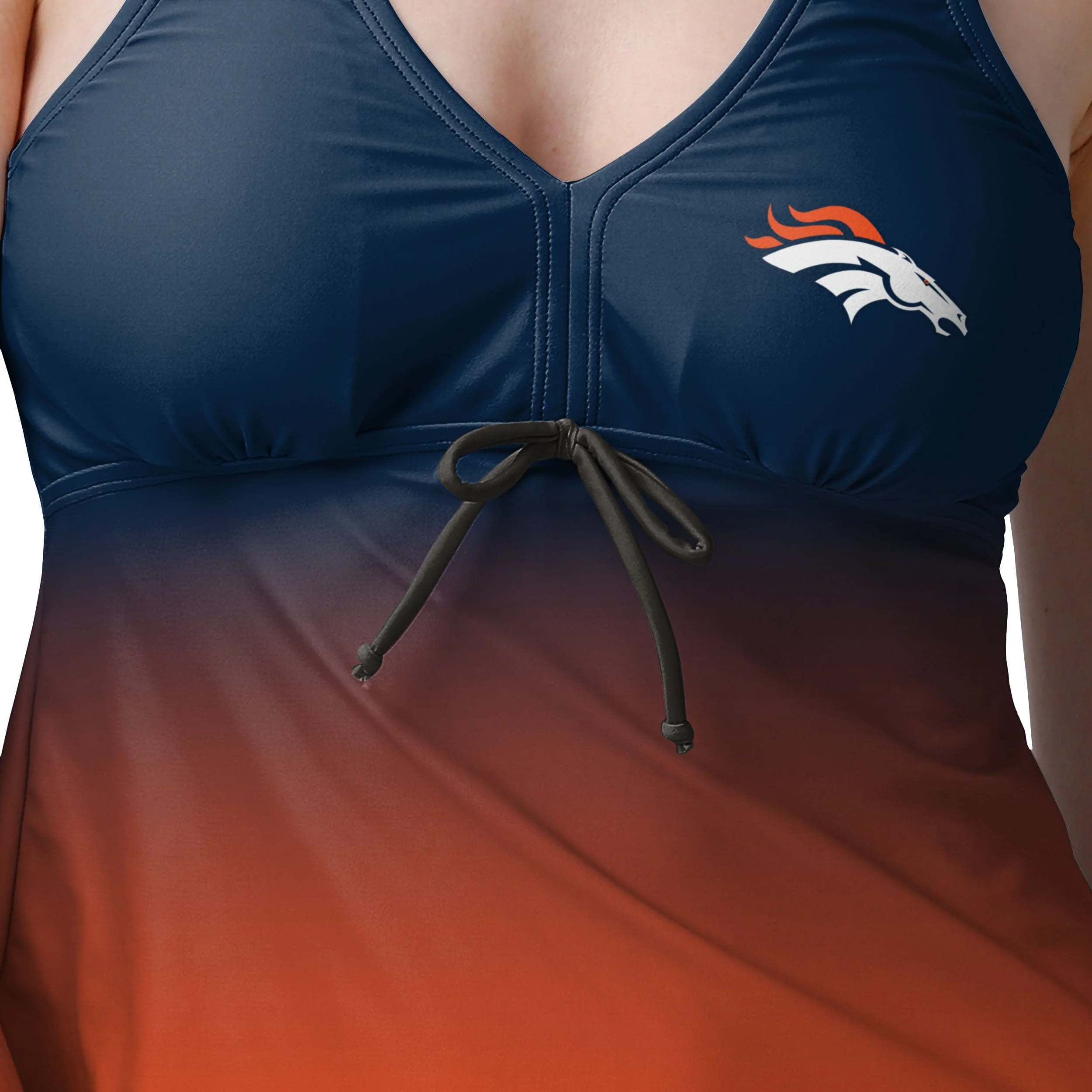 Denver Broncos NFL Womens Gametime Gradient Tankini - Image 3