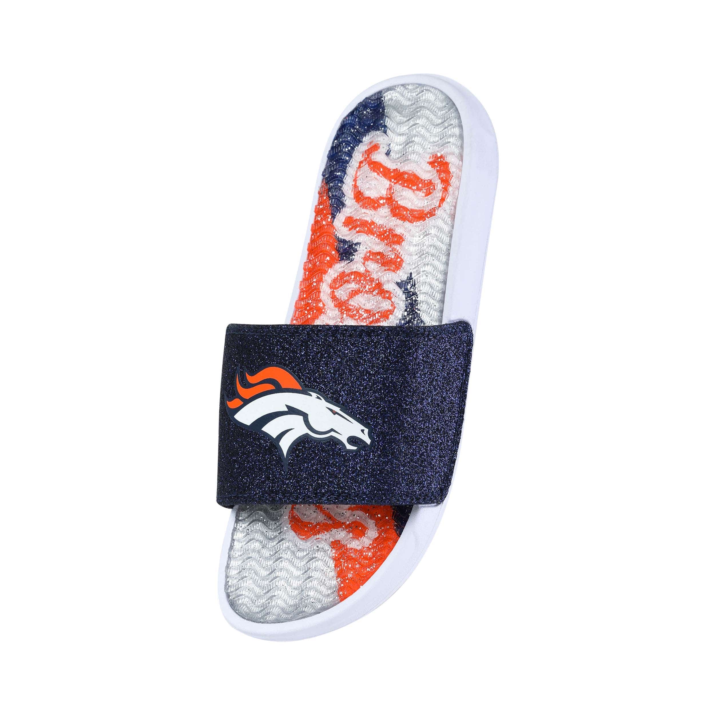 Denver Broncos NFL Womens Glitter Gel Slide - Image 2