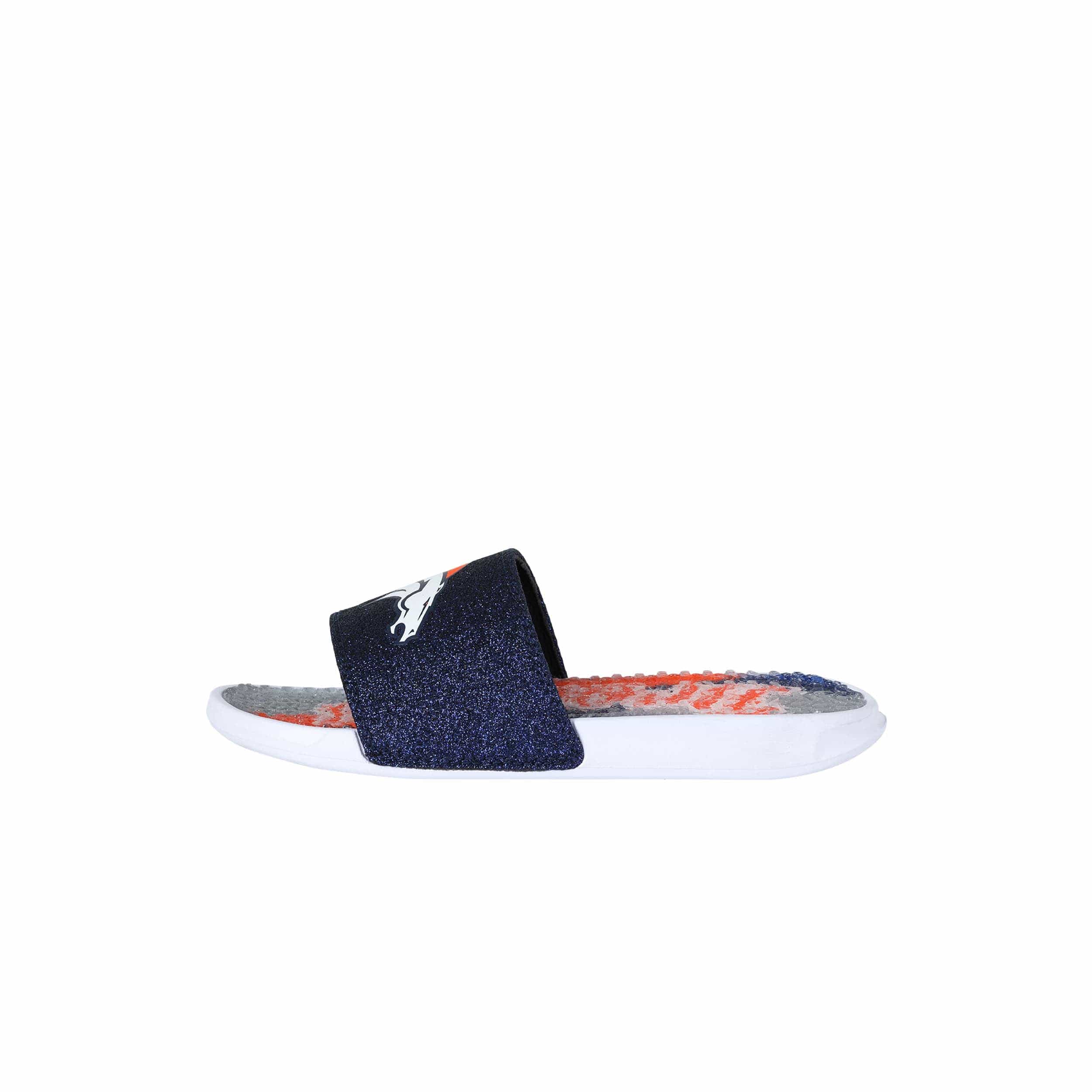 Denver Broncos NFL Womens Glitter Gel Slide - Image 5