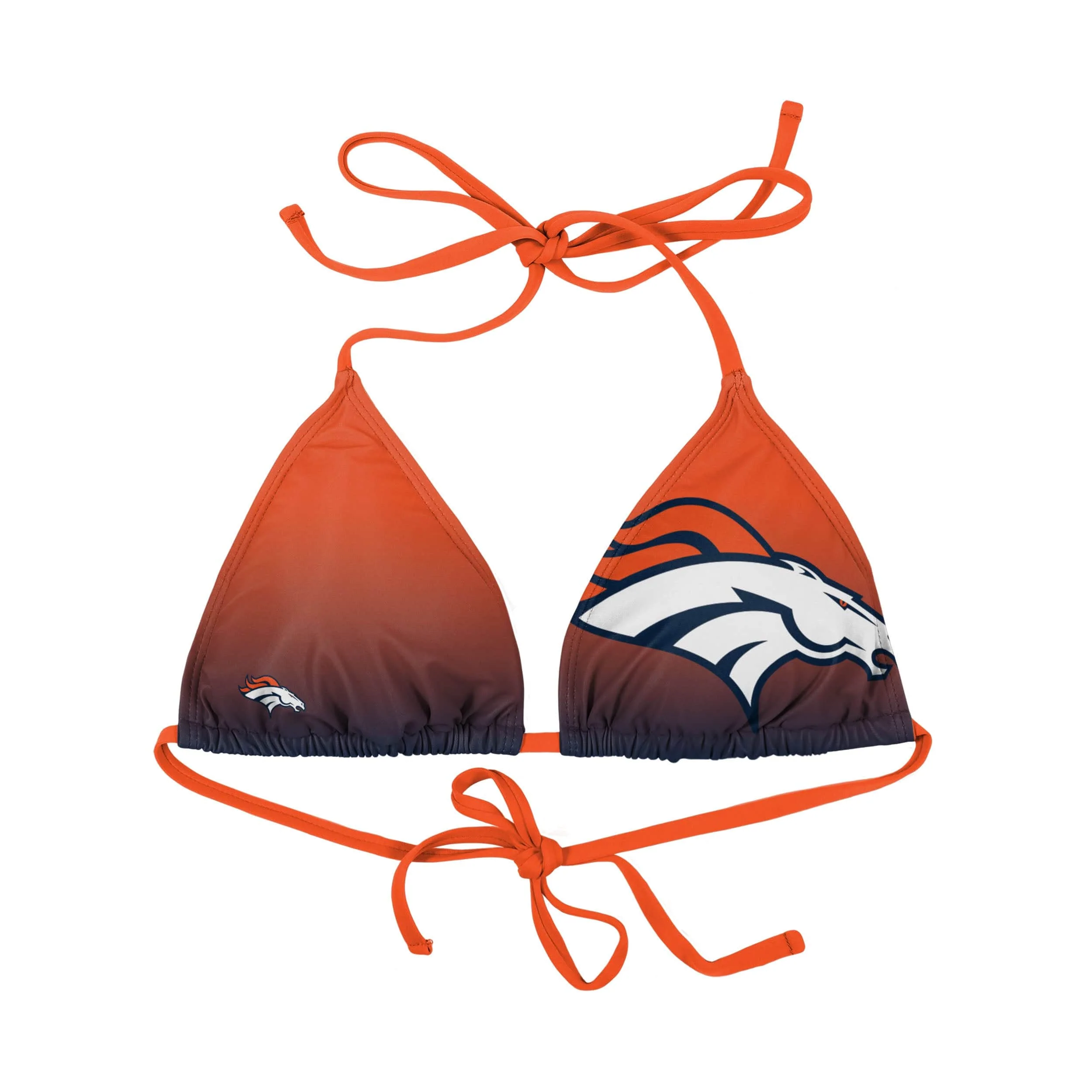 Denver Broncos NFL Womens Gradient Big Logo Bikini Top - Image 2