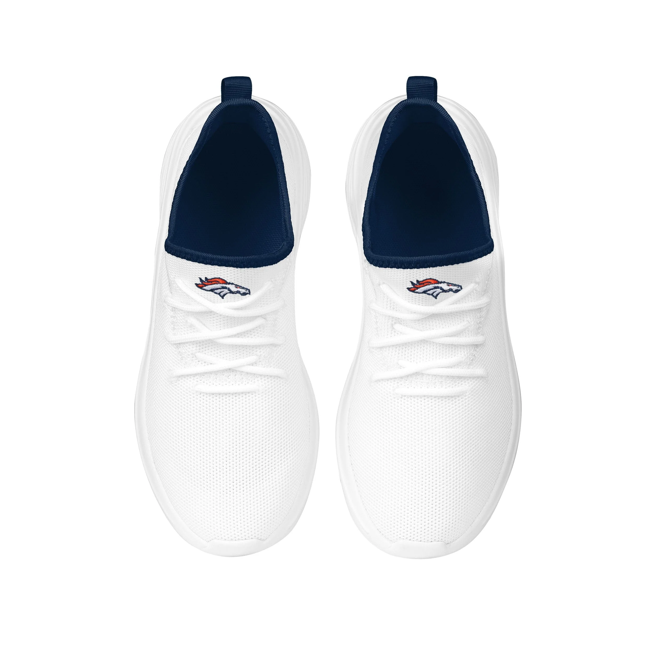 Denver Broncos NFL Womens Midsole White Sneakers - Image 4