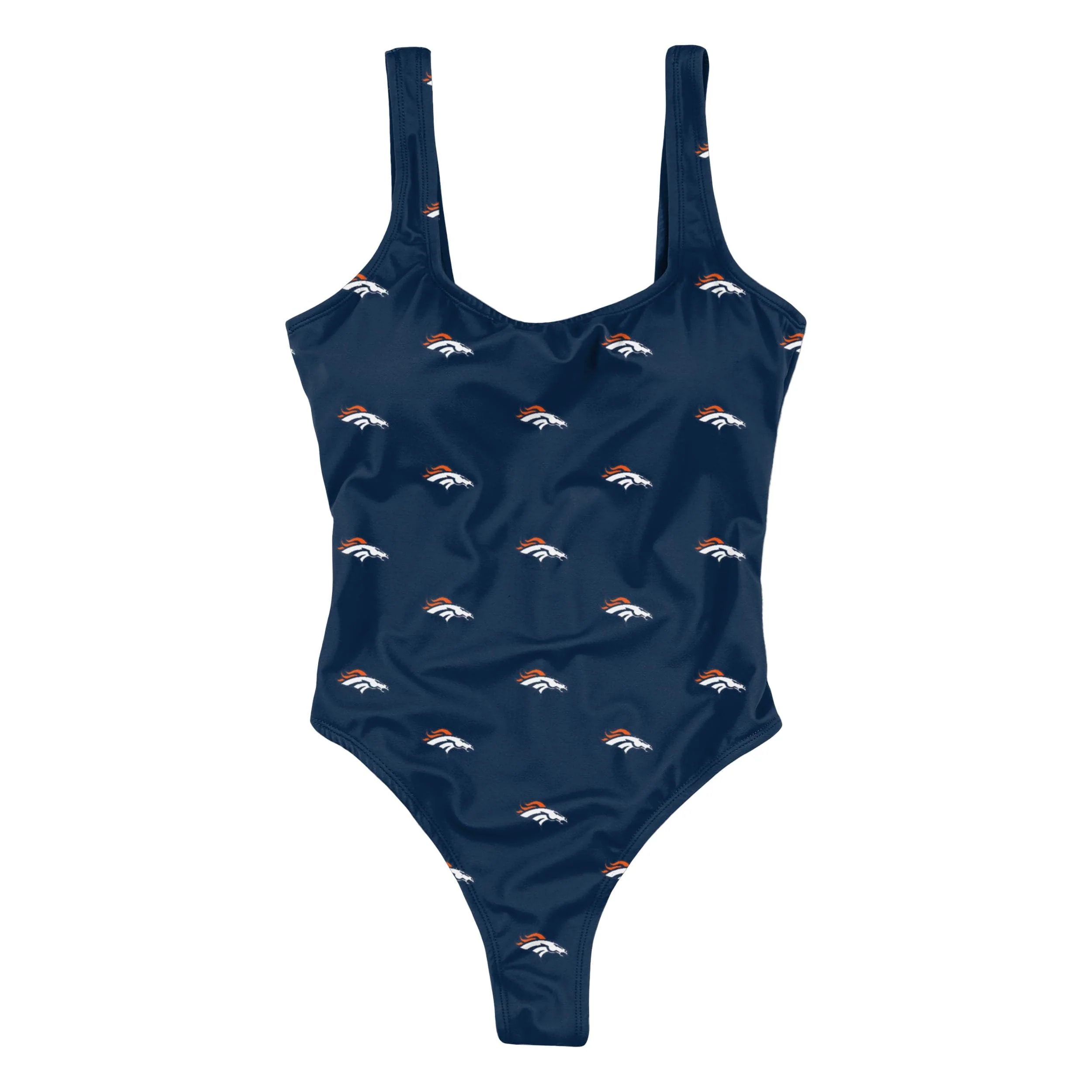 Denver Broncos NFL Womens Mini Print One Piece Bathing Suit - Image 3