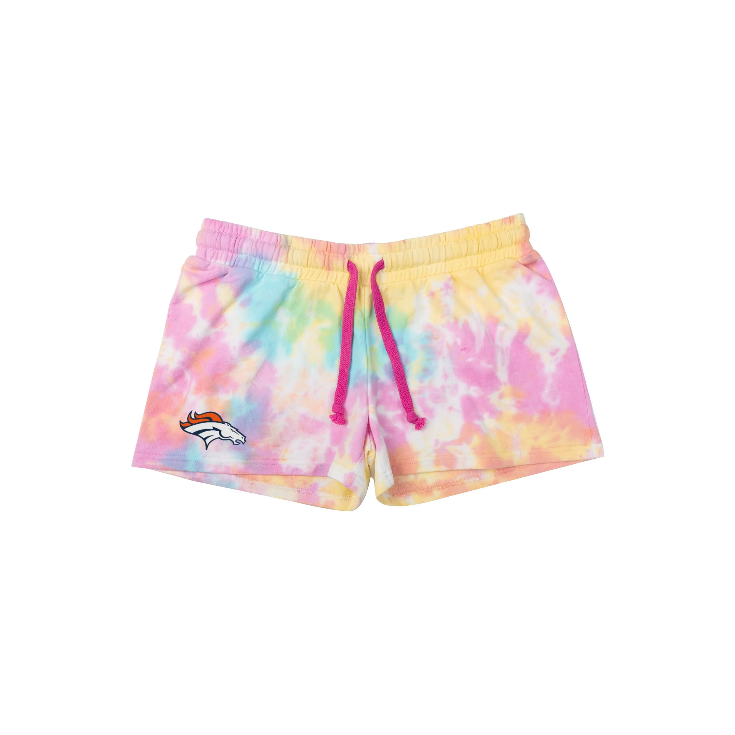 Denver Broncos NFL Womens Pastel Tie-Dye Blast Lounge Shorts - Image 3