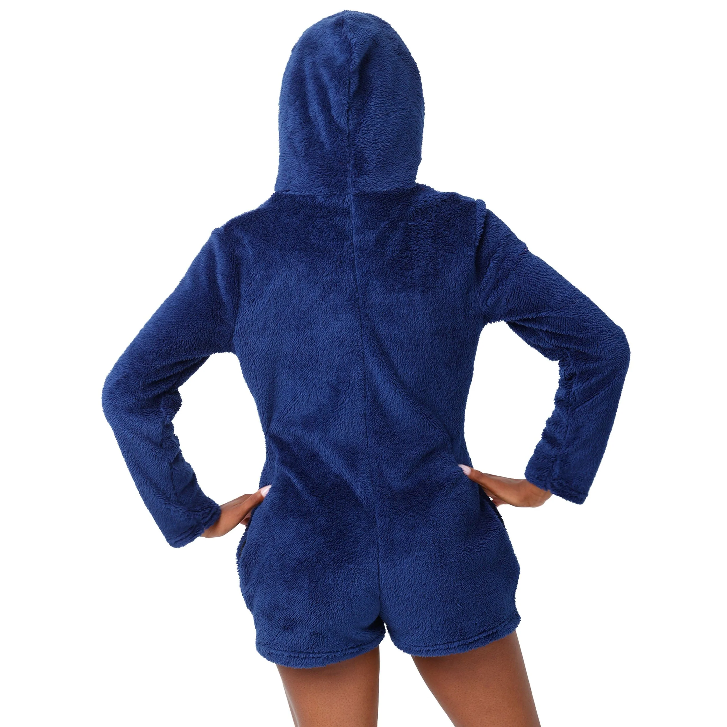 Denver Broncos NFL Womens Short Cozy One Piece Pajamas - Image 2
