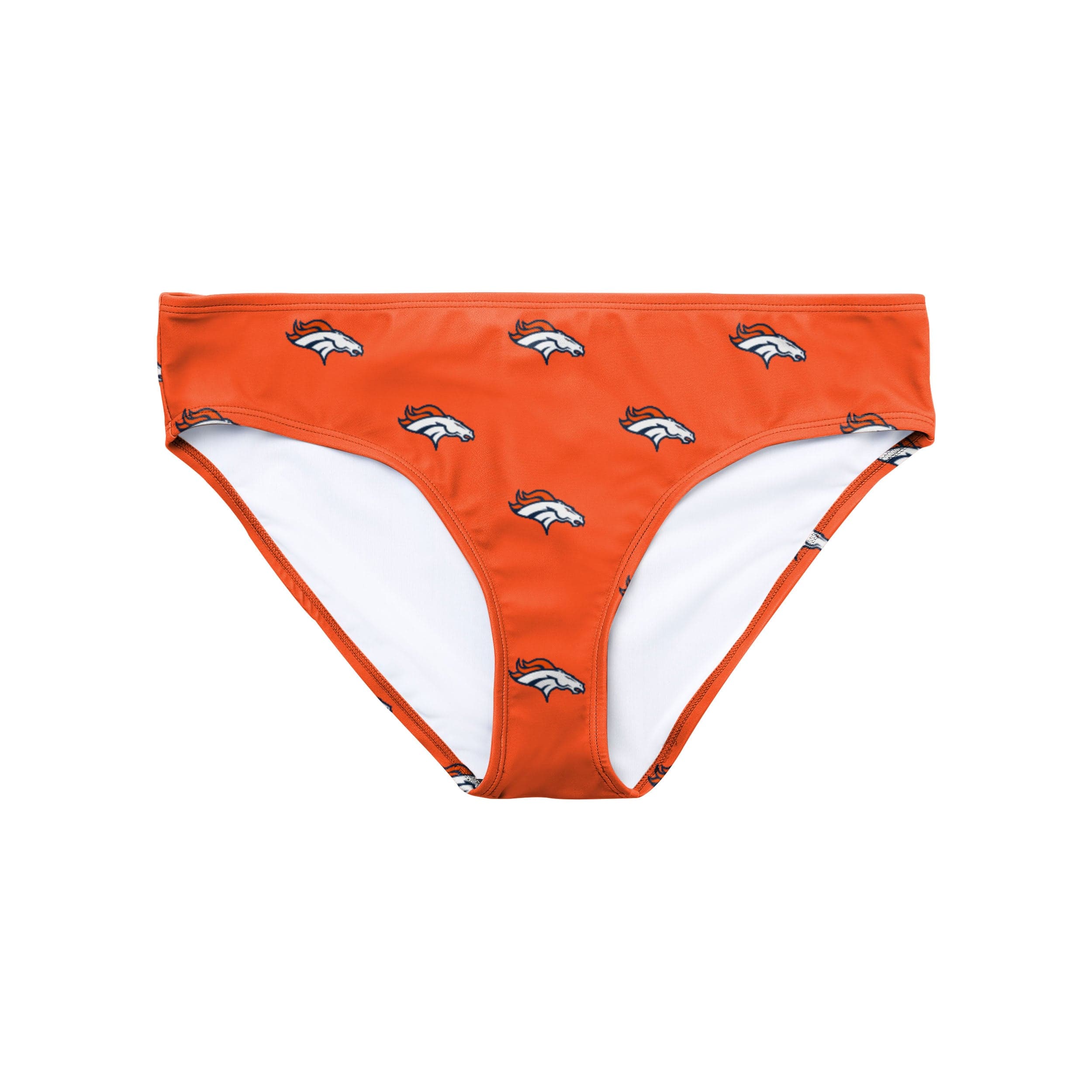 Denver Broncos NFL Womens Summertime Mini Print Bikini Bottom - Image 2
