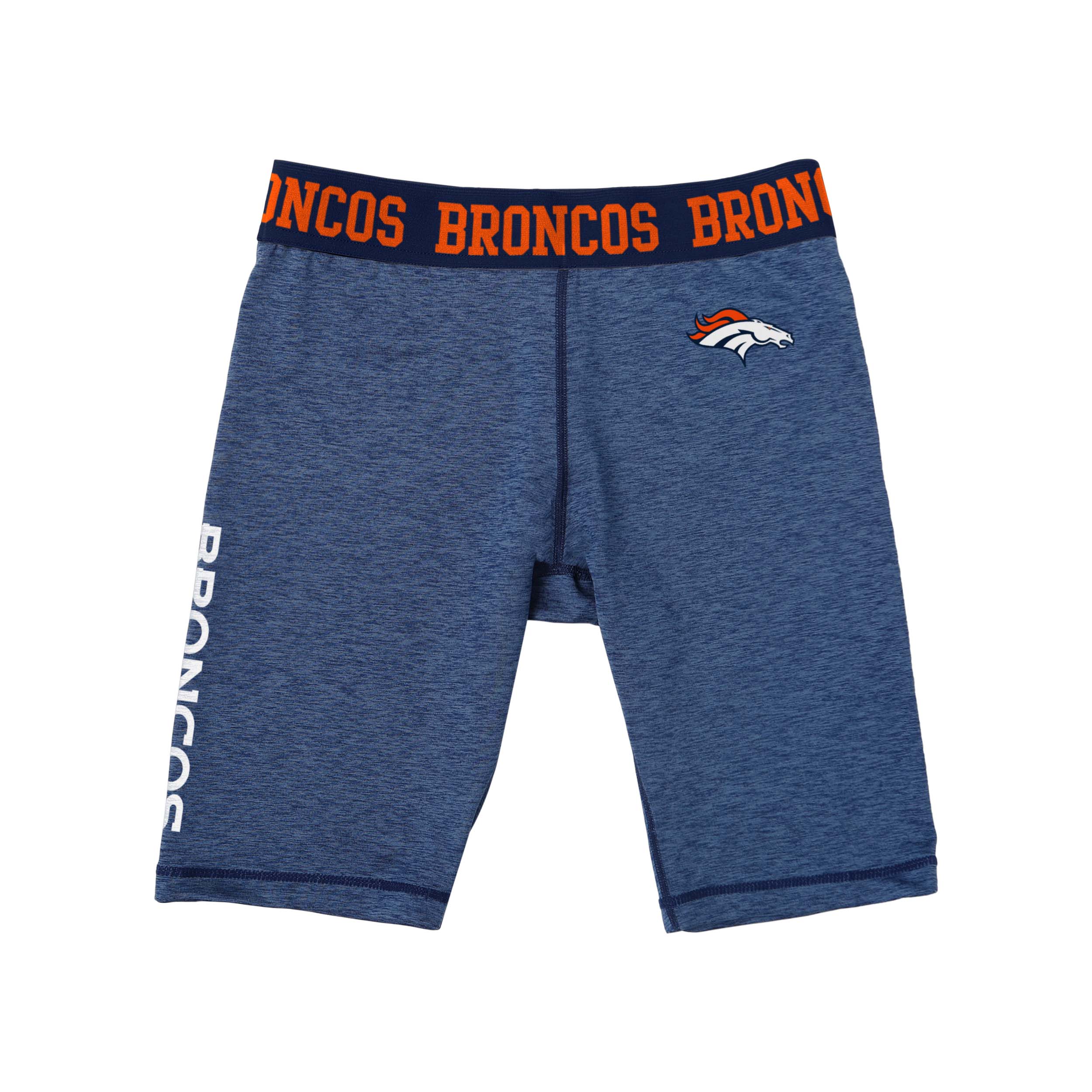 Denver Broncos NFL Womens Team Color Static Bike Shorts - Image 5