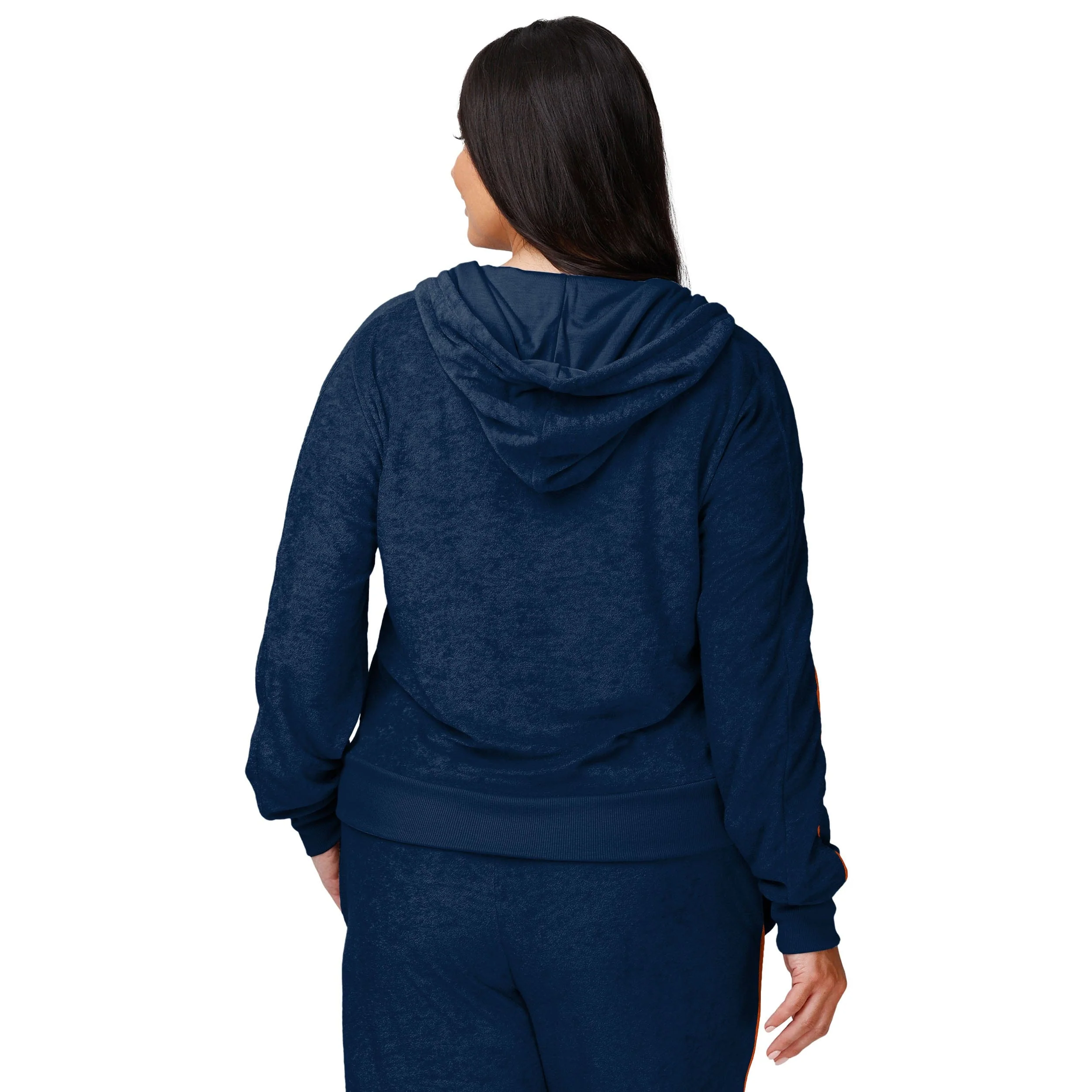 Denver Broncos NFL Womens Terry Knit Zip Up Top - Image 2