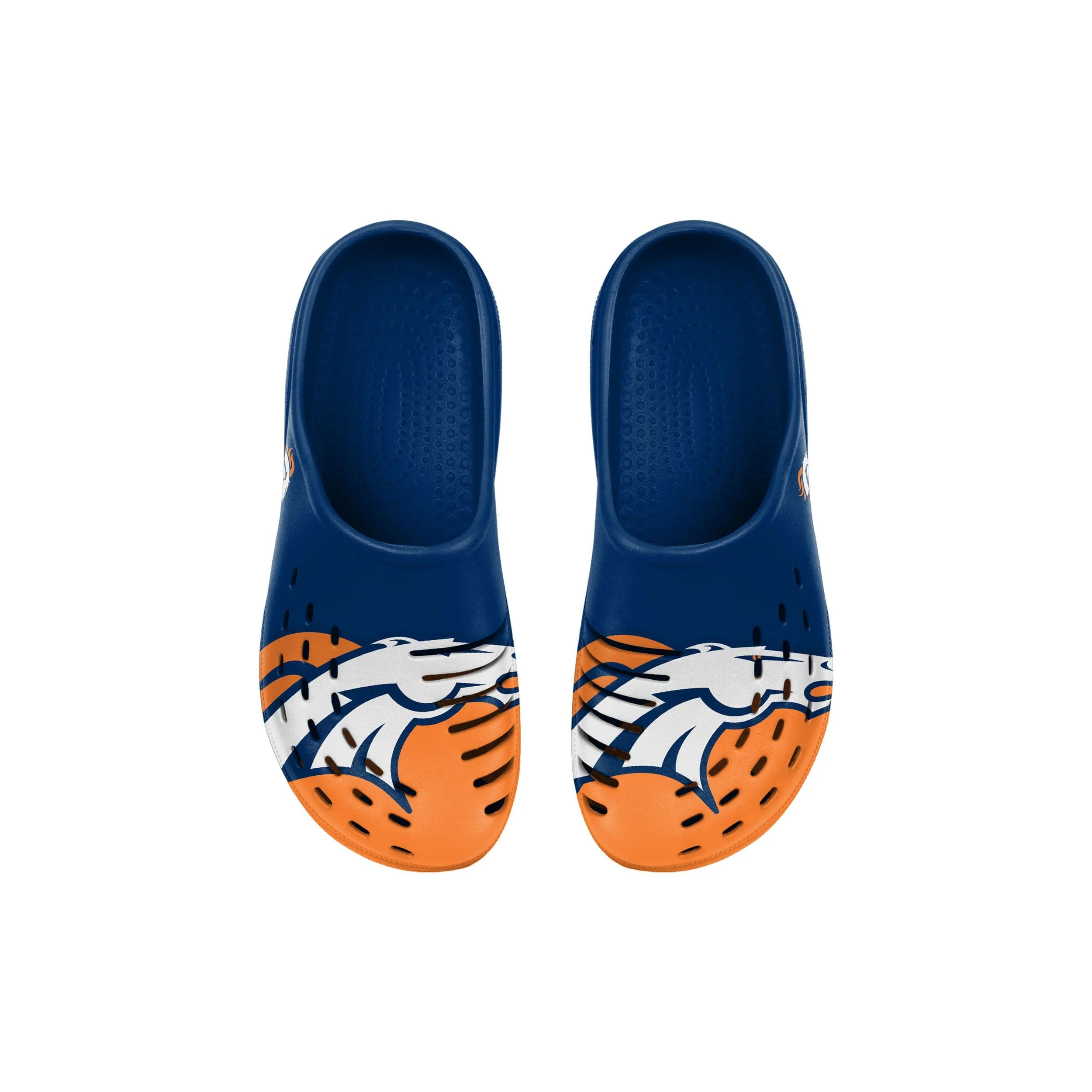 Denver Broncos NFL Youth Colorblock Big Logo Clog - Image 2
