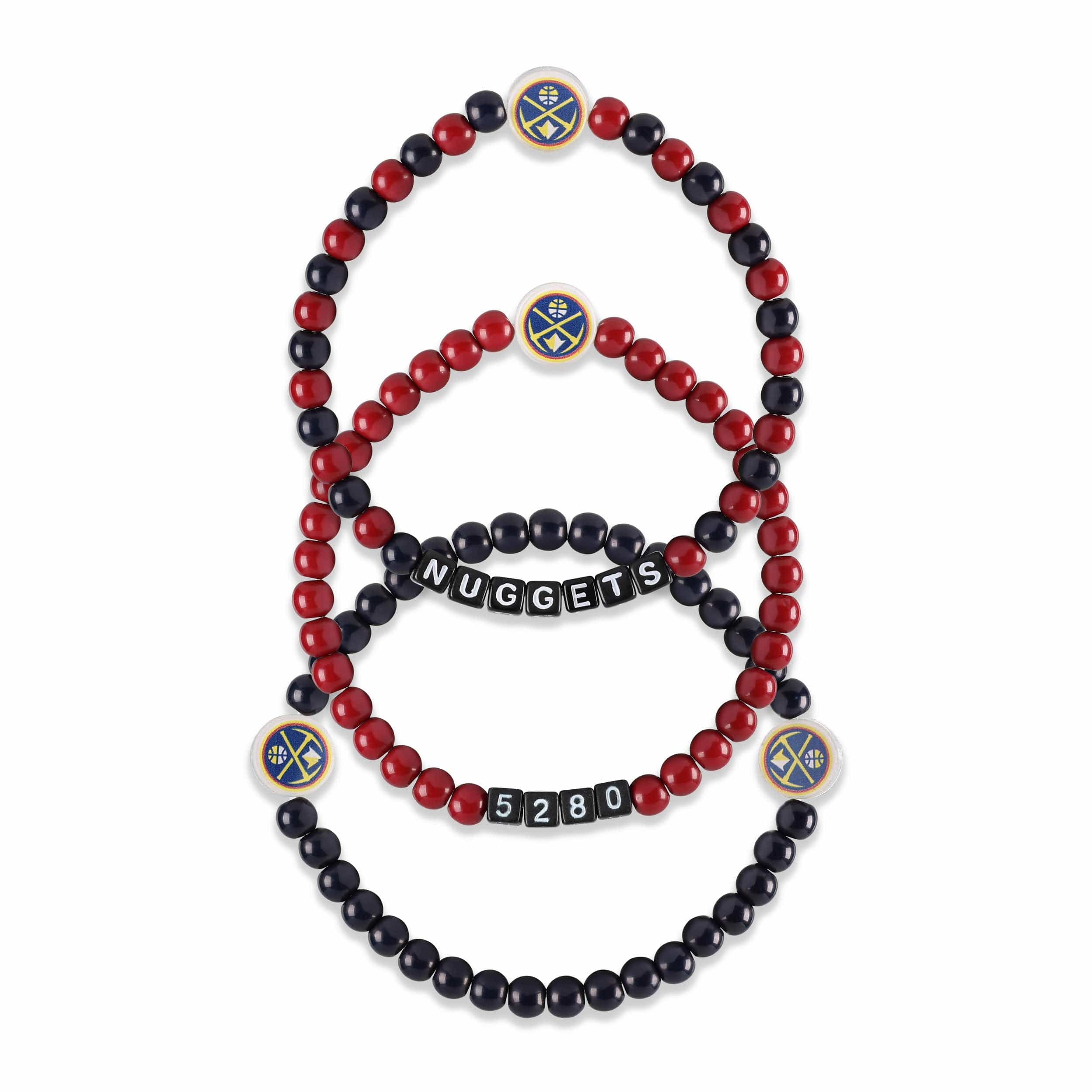 Denver Nuggets NBA 3 Pack Beaded Friendship Bracelet