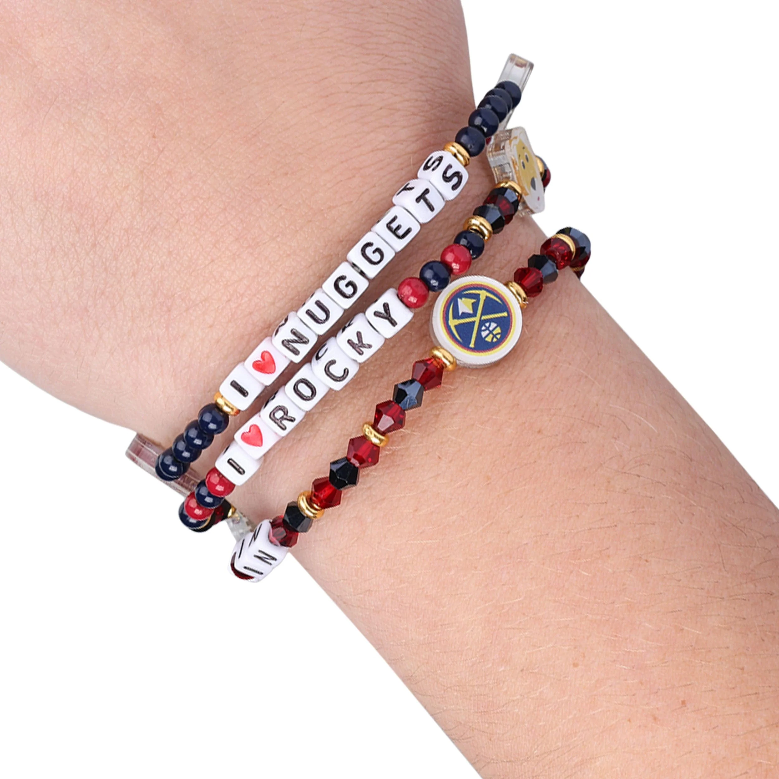 Denver Nuggets NBA 3 Pack Friendship Bracelet - Image 4